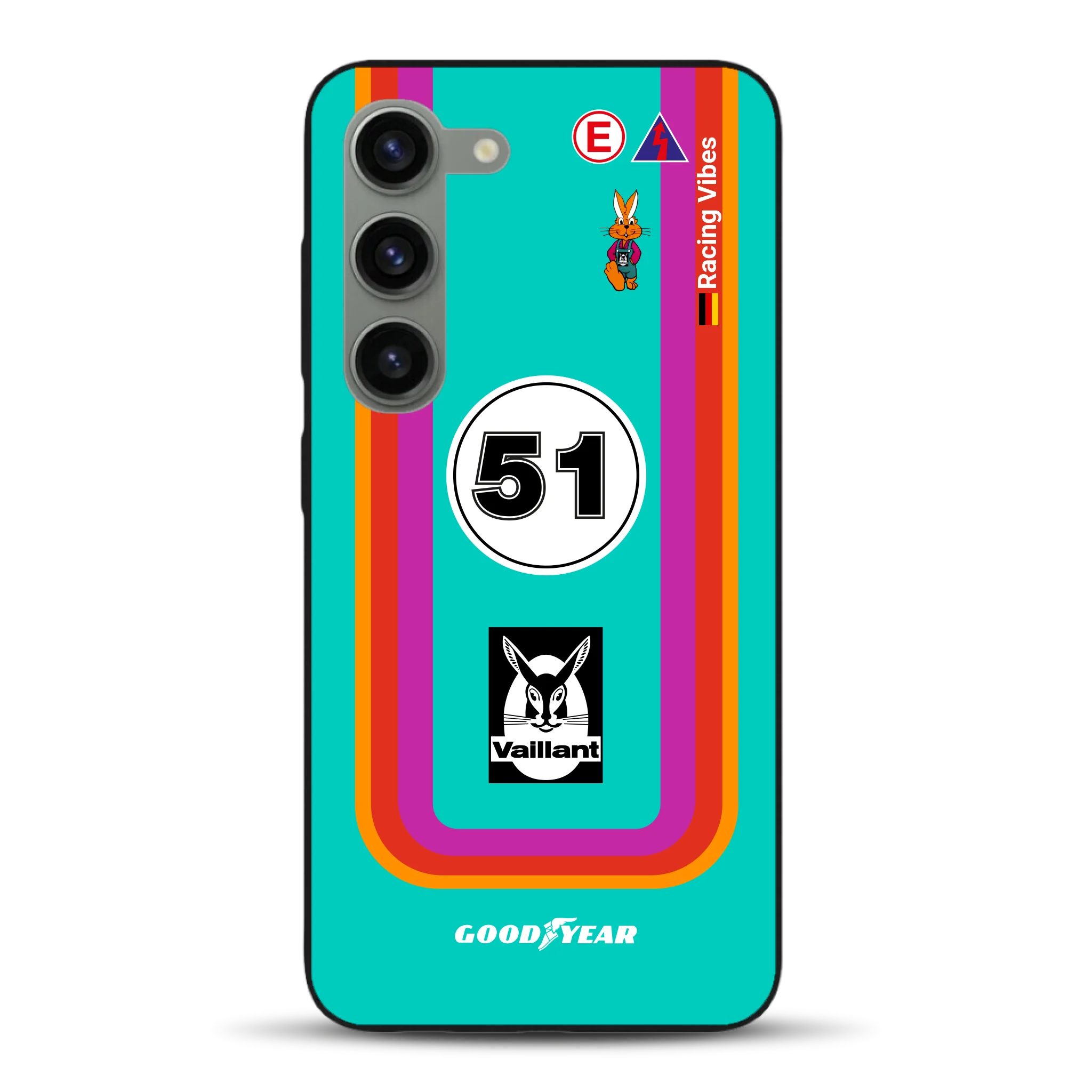 Porsche 935 K3 Vaillant Kremer Racing 1977 Livery - Custodia per cellulare personalizzata per Samsung