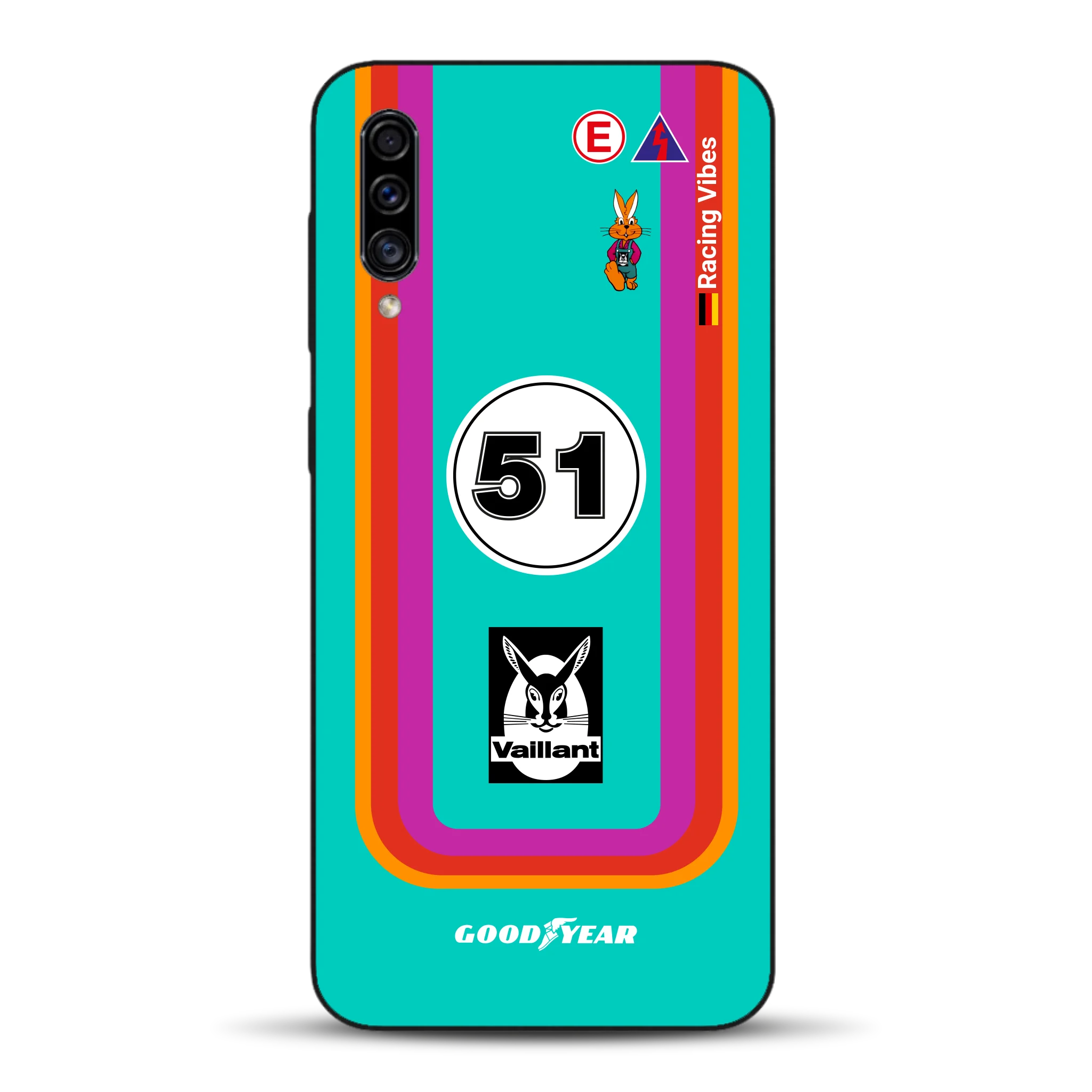 Porsche 935 K3 Vaillant Kremer Racing 1977 Livery - Custodia per cellulare personalizzata per Samsung