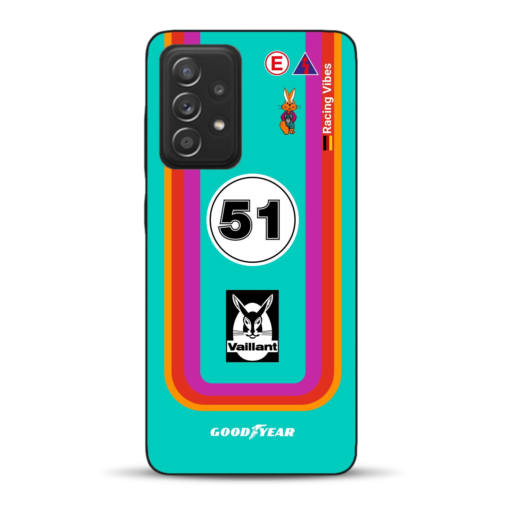 Porsche 935 K3 Vaillant Kremer Racing 1977 Livery - Custodia per cellulare personalizzata per Samsung