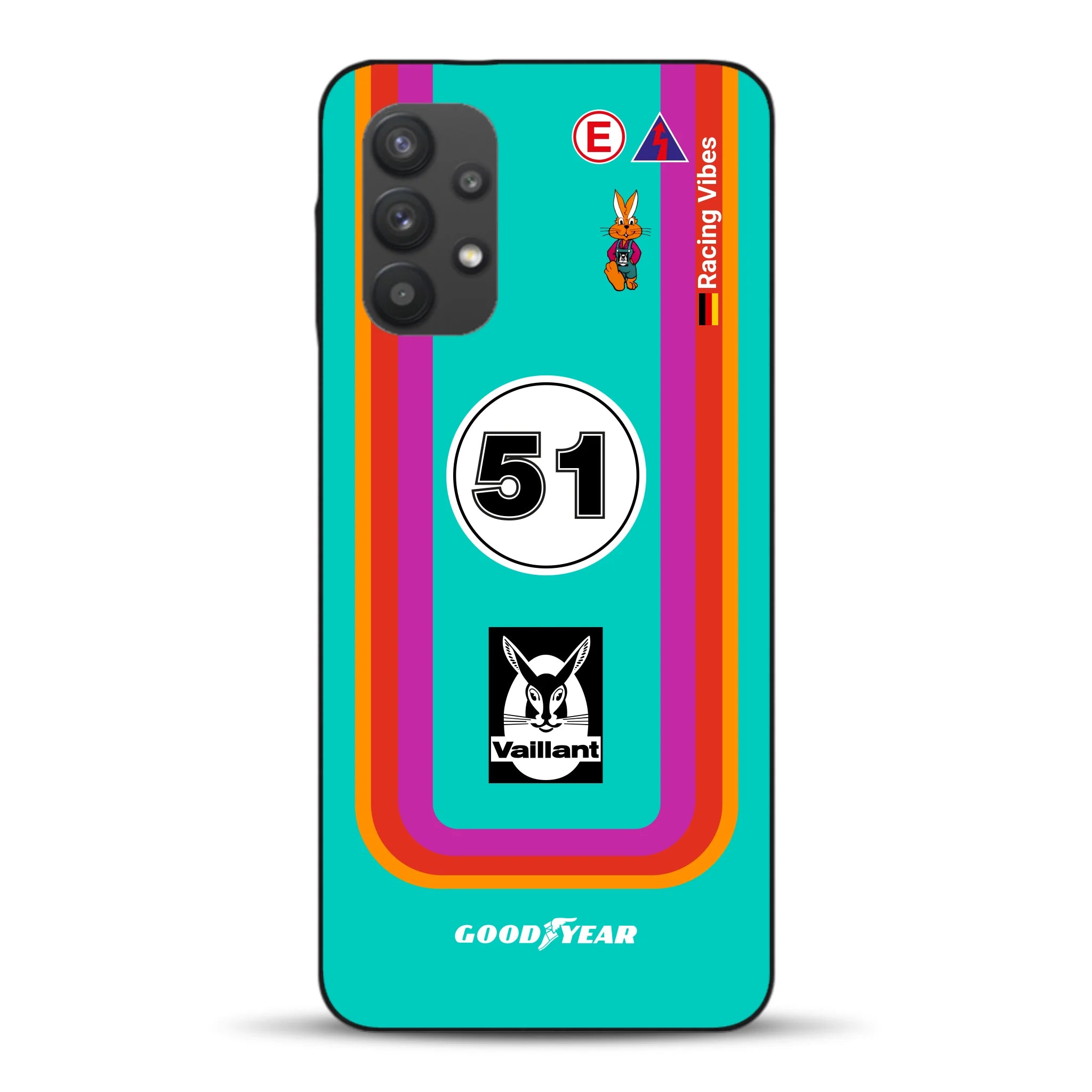 Porsche 935 K3 Vaillant Kremer Racing 1977 Livery - Custodia per cellulare personalizzata per Samsung