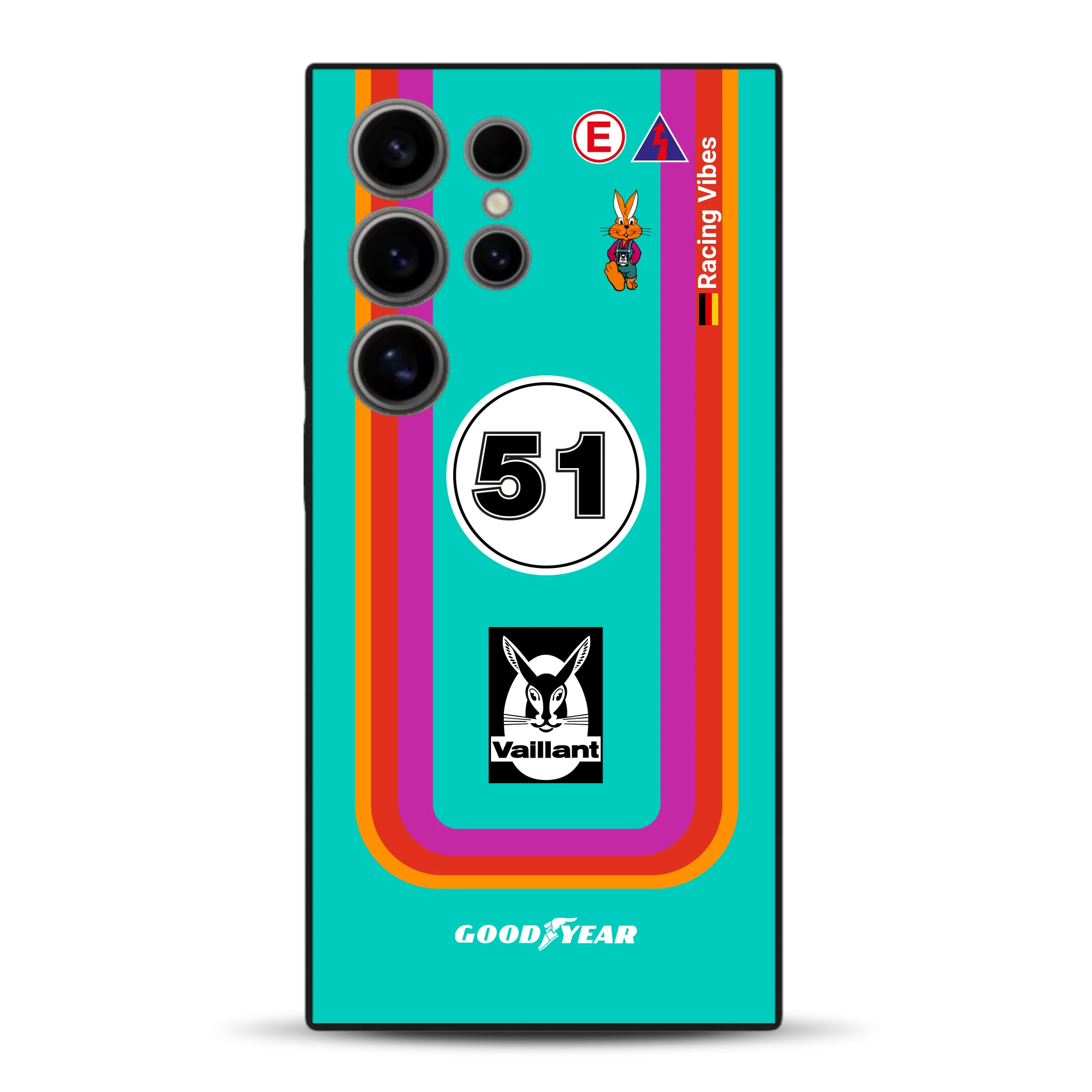 Porsche 935 K3 Vaillant Kremer Racing 1977 Livery - Custodia per cellulare personalizzata per Samsung