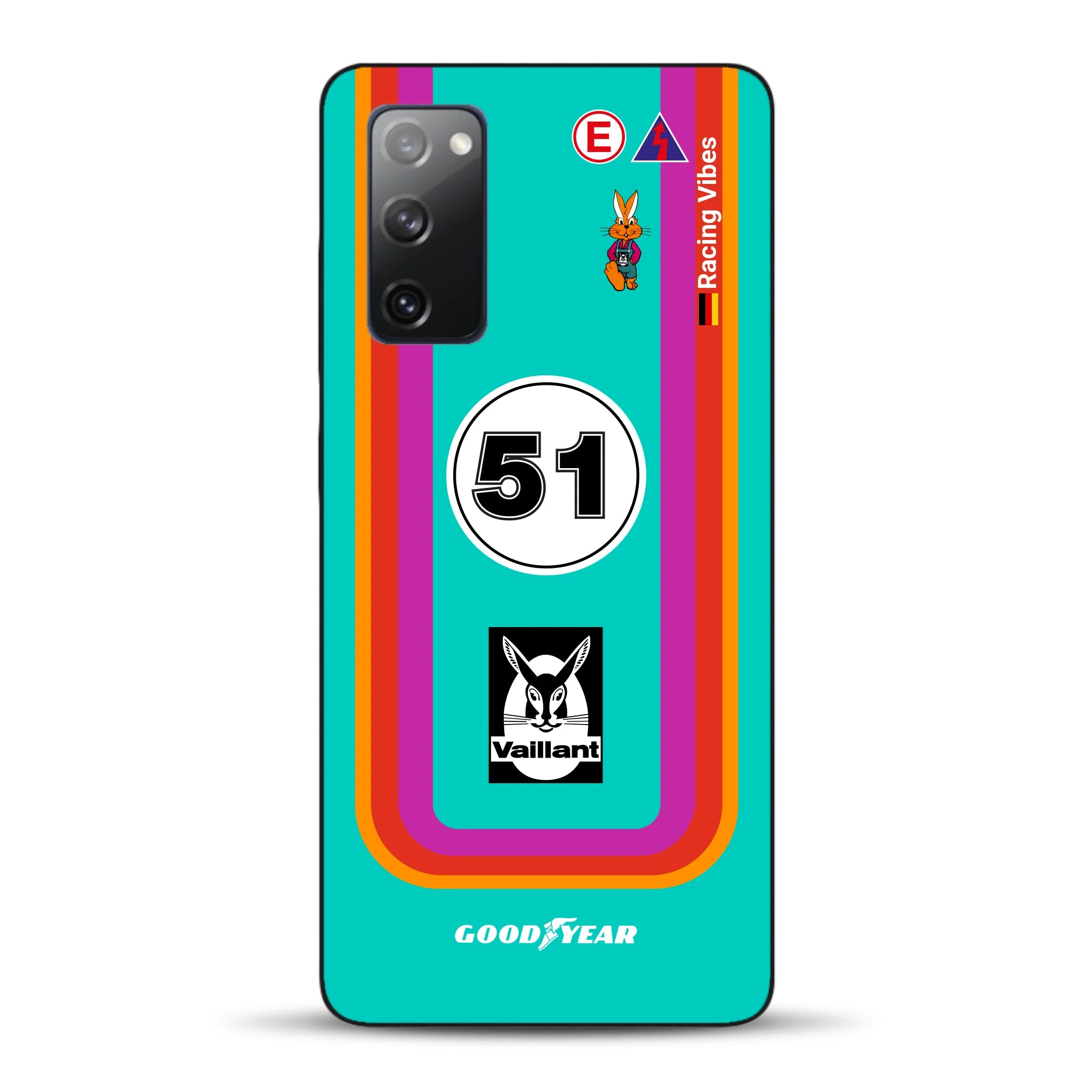 Porsche 935 K3 Vaillant Kremer Racing 1977 Livery - Custodia per cellulare personalizzata per Samsung