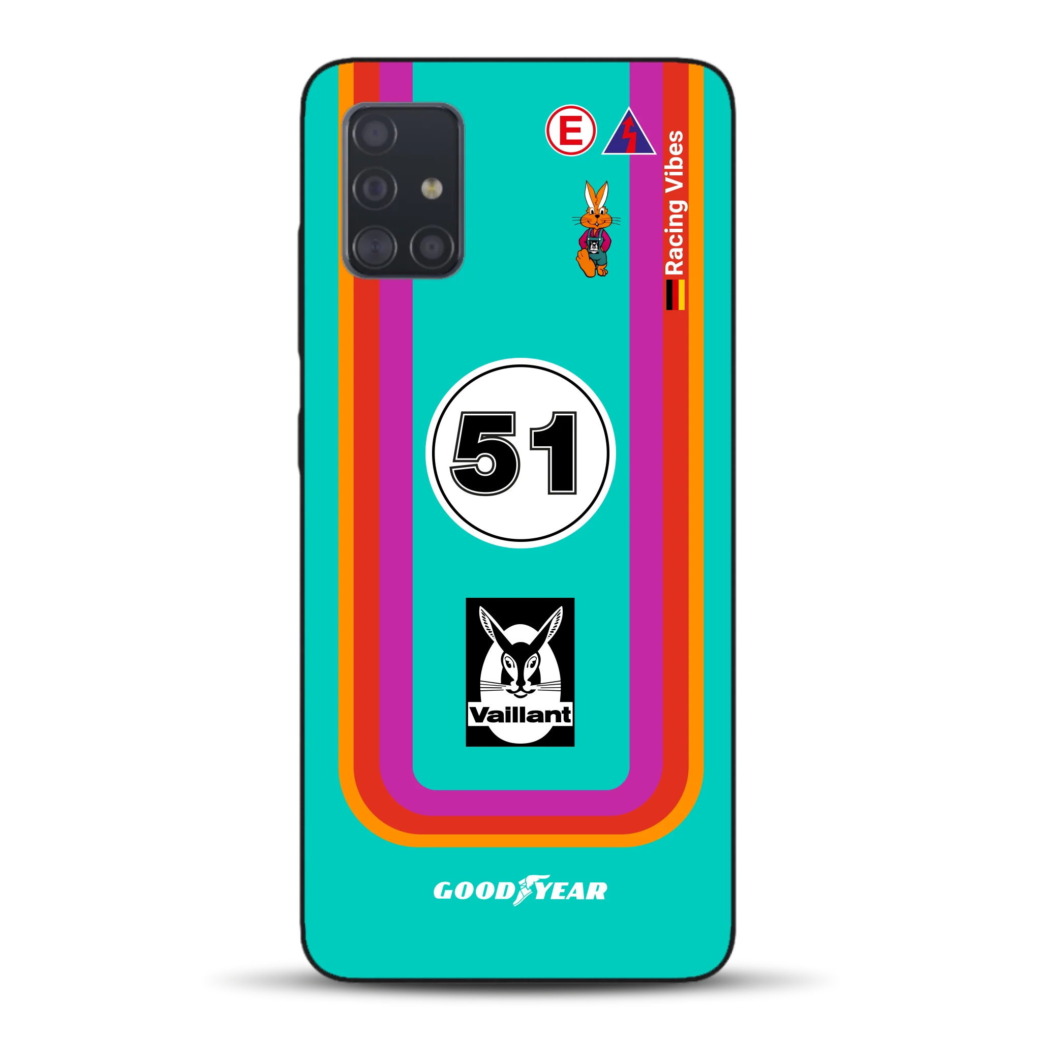 Porsche 935 K3 Vaillant Kremer Racing 1977 Livery - Custodia per cellulare personalizzata per Samsung