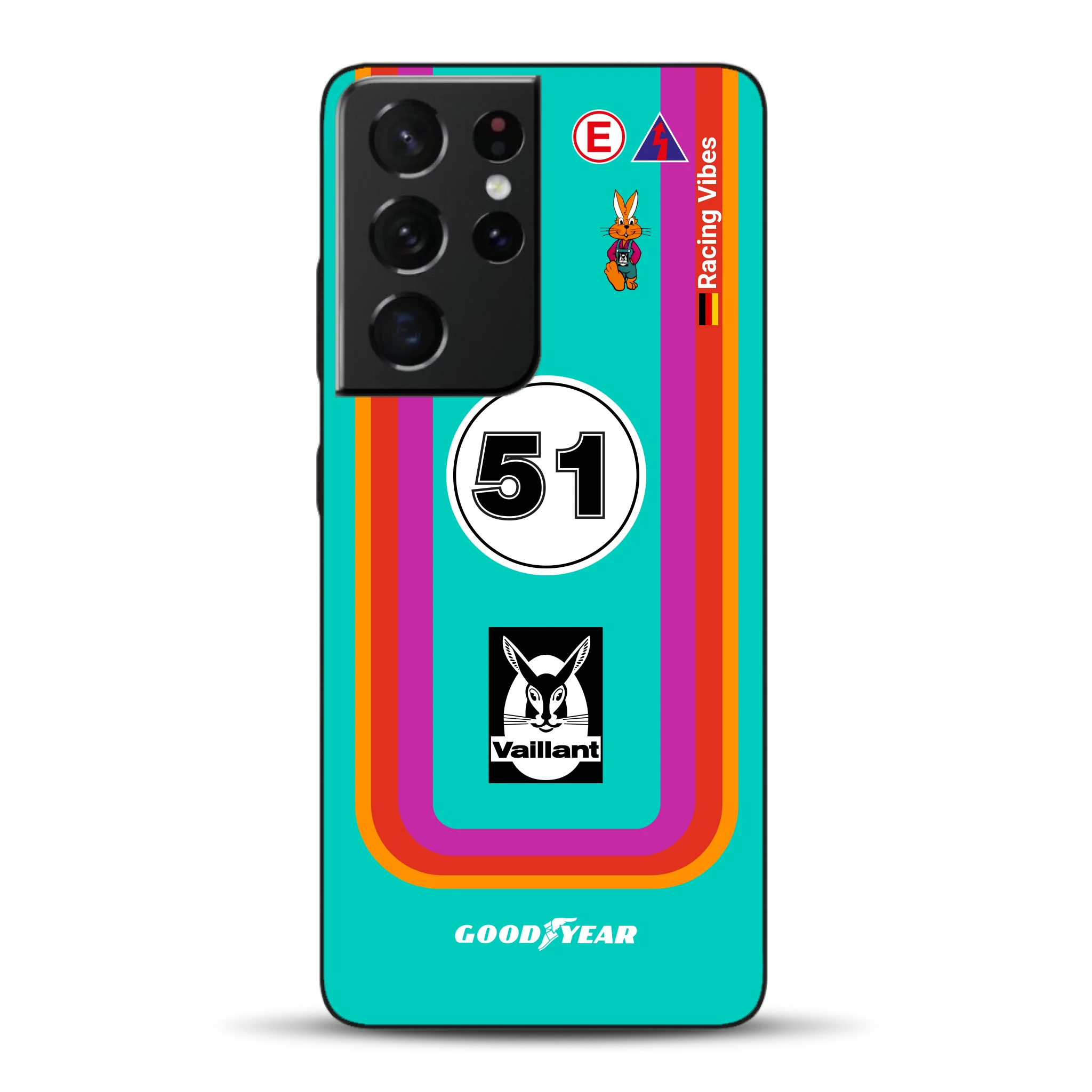 Porsche 935 K3 Vaillant Kremer Racing 1977 Livery - Custodia per cellulare personalizzata per Samsung
