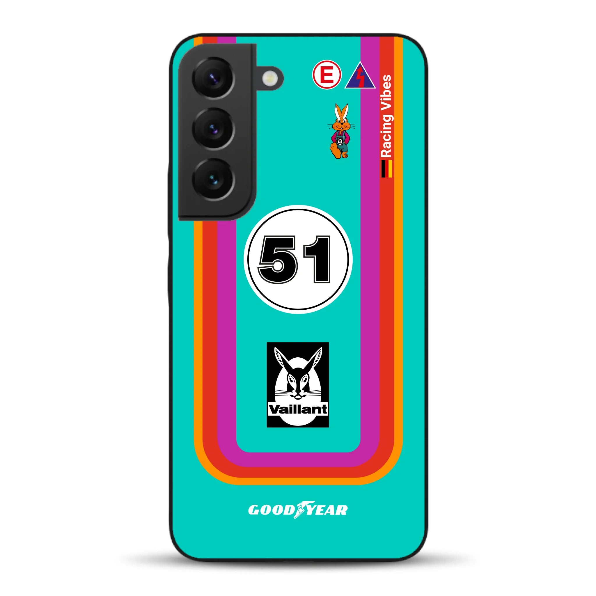 Porsche 935 K3 Vaillant Kremer Racing 1977 Livery - Custodia per cellulare personalizzata per Samsung