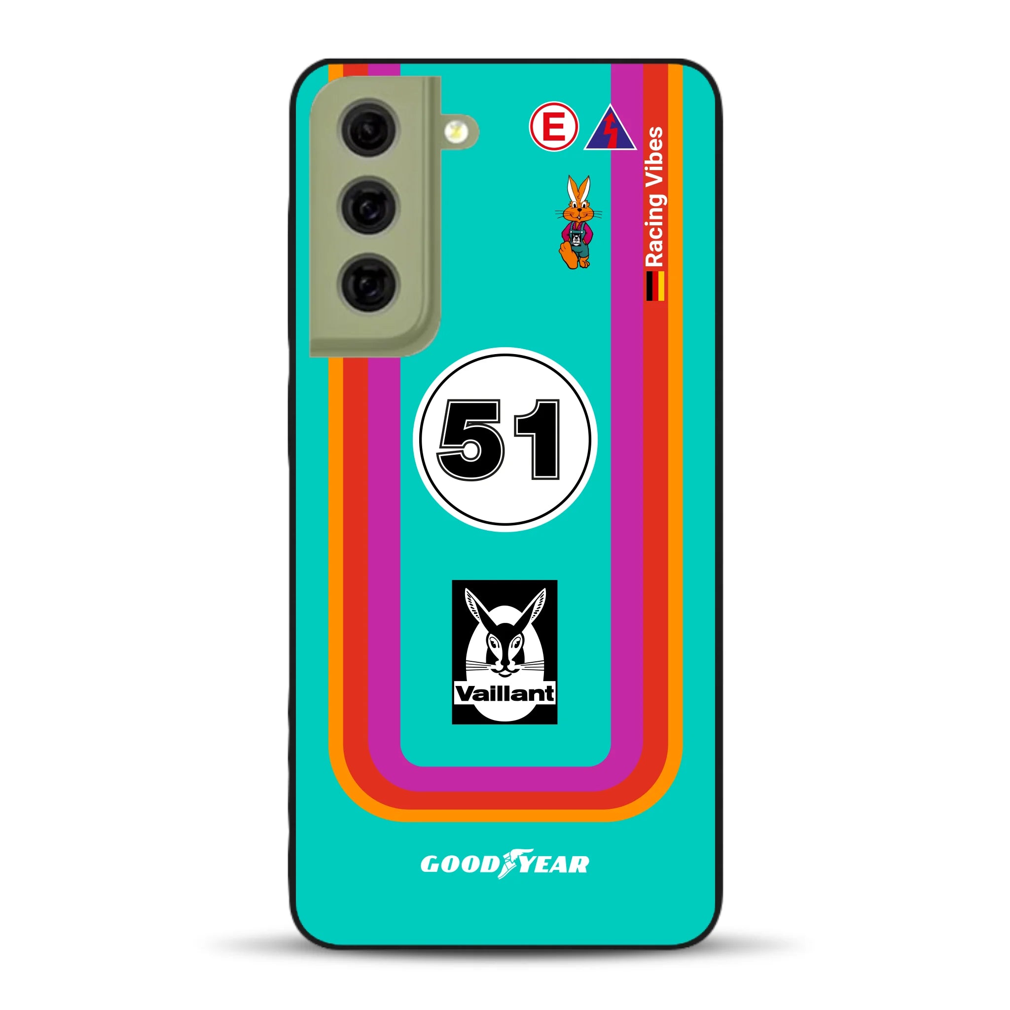 Porsche 935 K3 Vaillant Kremer Racing 1977 Livery - Custodia per cellulare personalizzata per Samsung