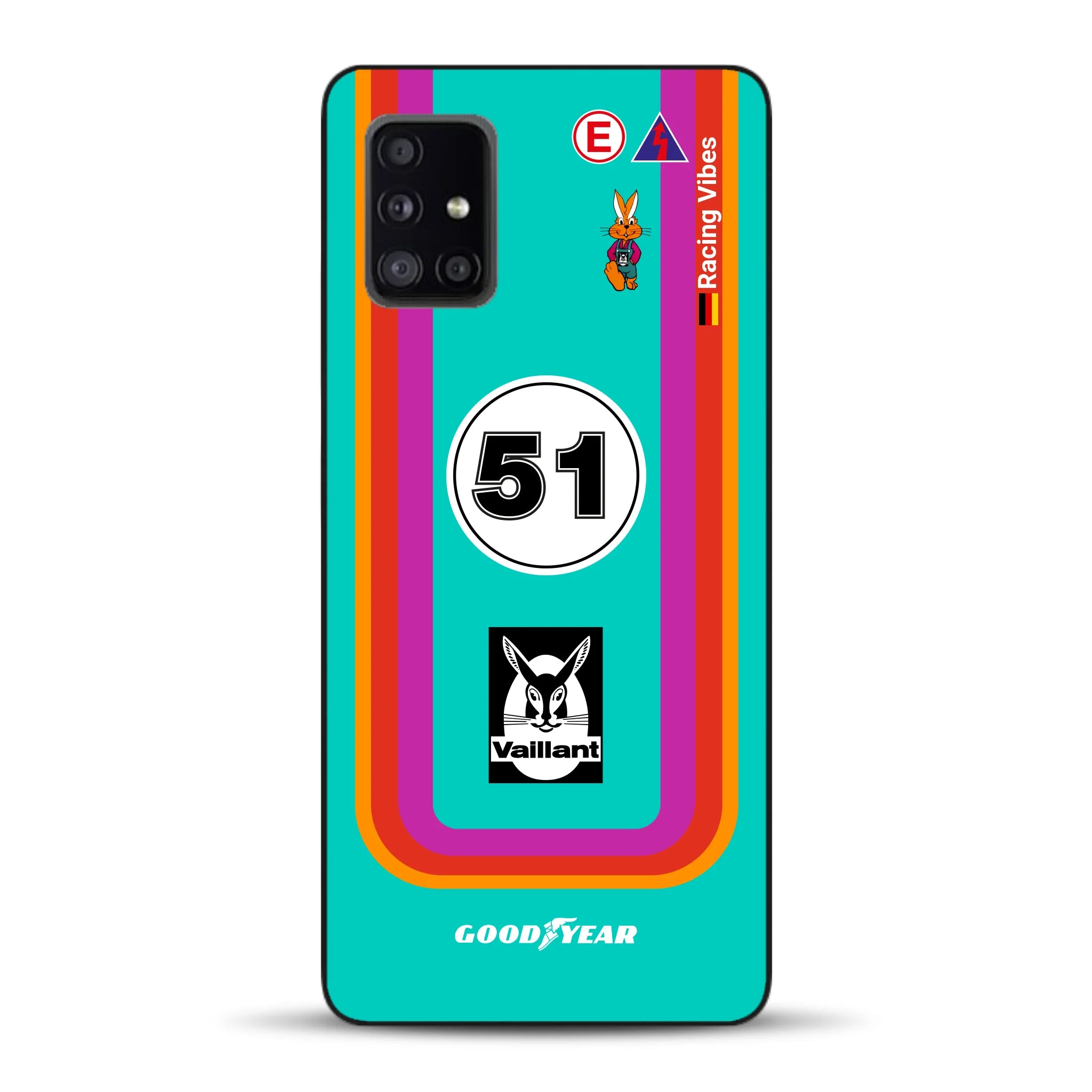 Porsche 935 K3 Vaillant Kremer Racing 1977 Livery - Custodia per cellulare personalizzata per Samsung