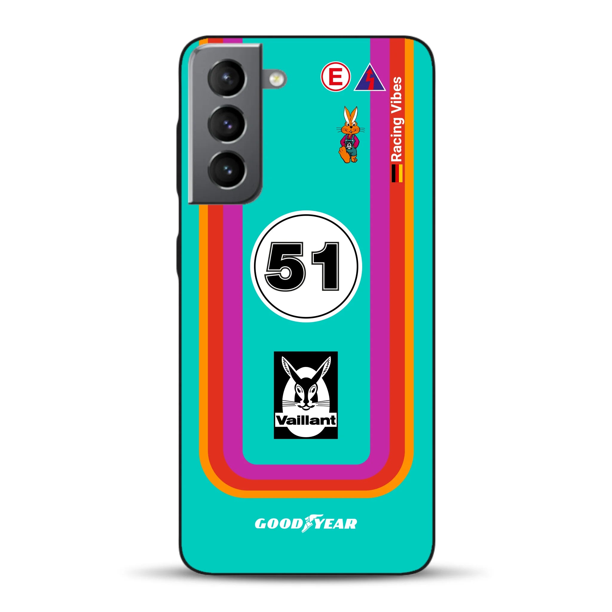 Porsche 935 K3 Vaillant Kremer Racing 1977 Livery - Custodia per cellulare personalizzata per Samsung