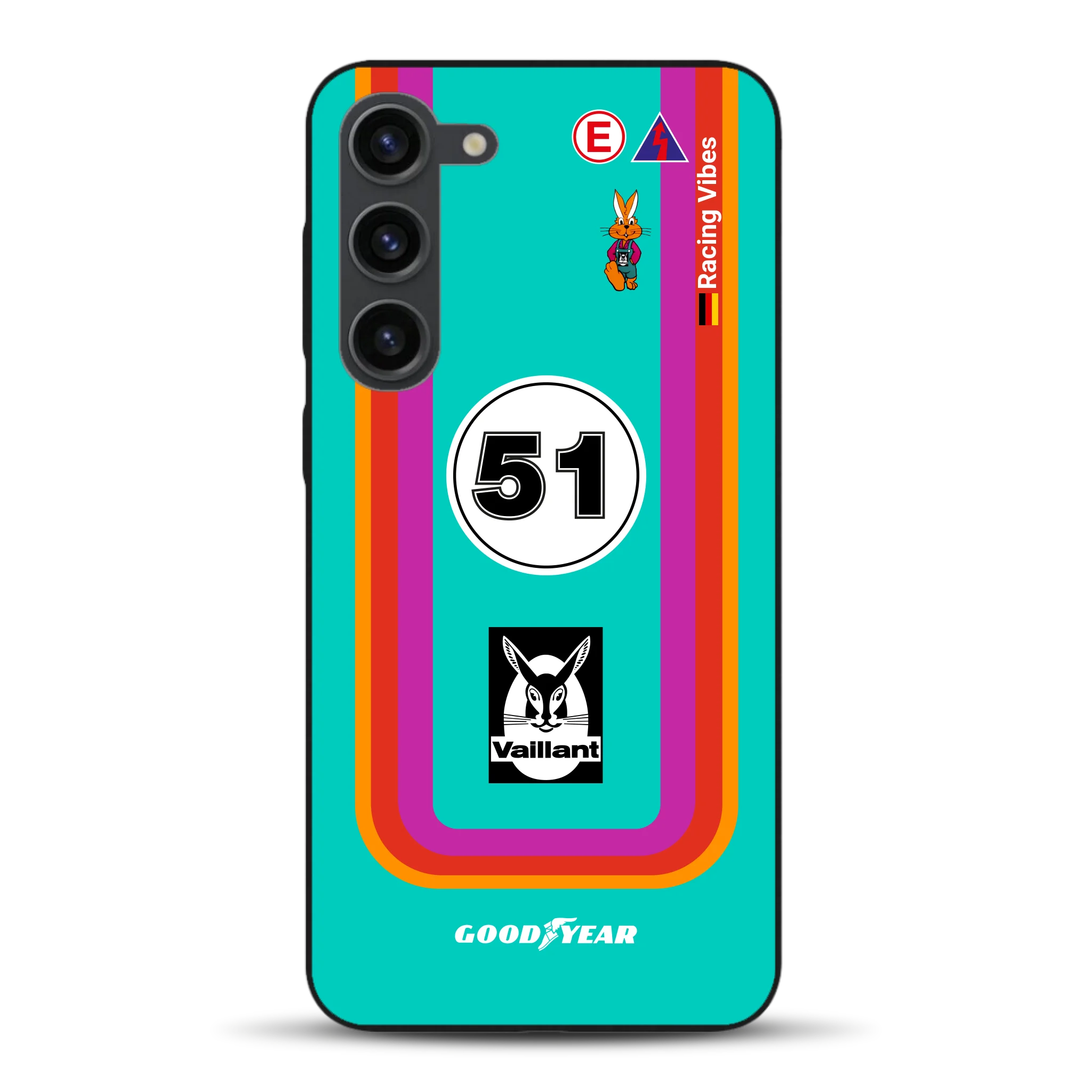 Porsche 935 K3 Vaillant Kremer Racing 1977 Livery - Custodia per cellulare personalizzata per Samsung