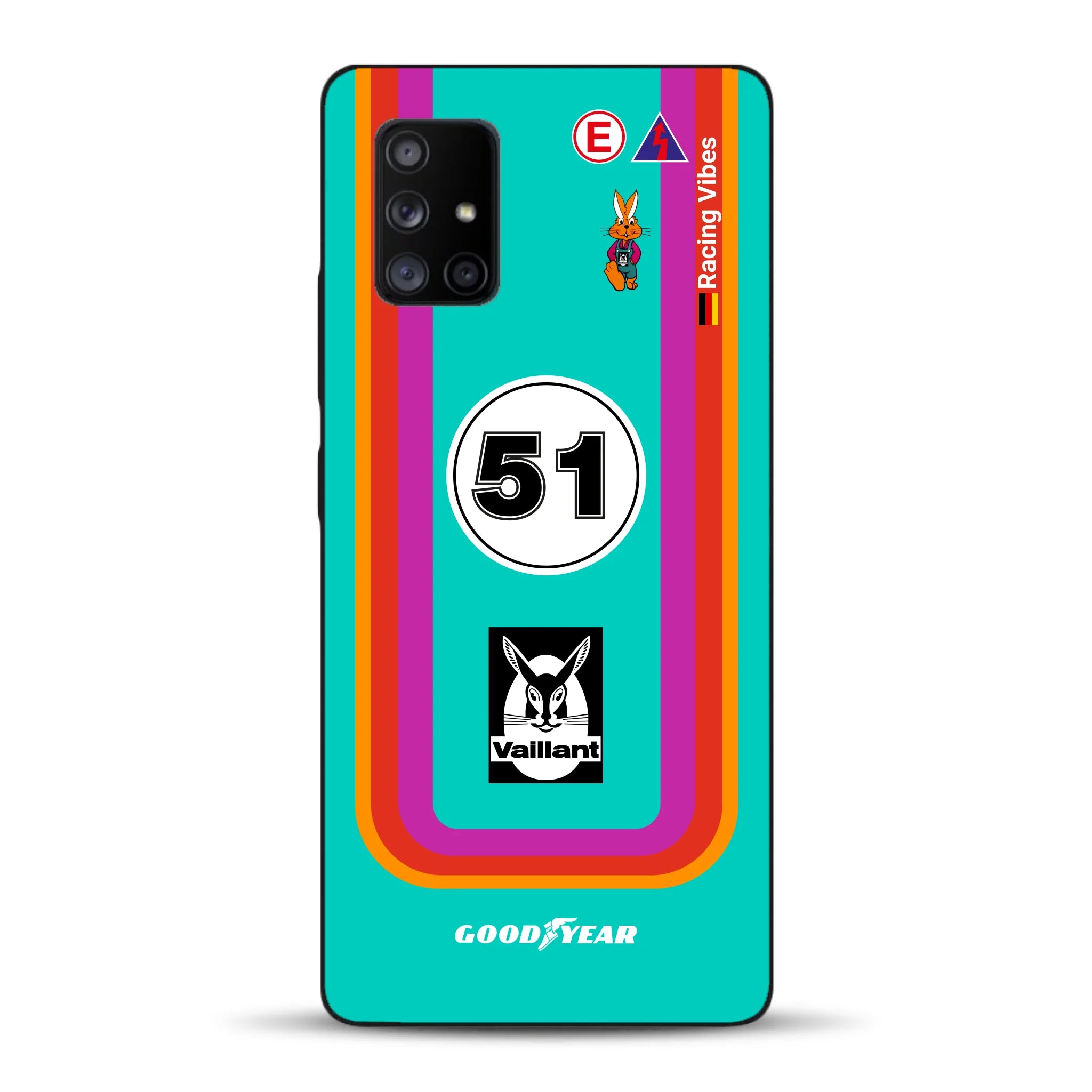Porsche 935 K3 Vaillant Kremer Racing 1977 Livery - Custodia per cellulare personalizzata per Samsung