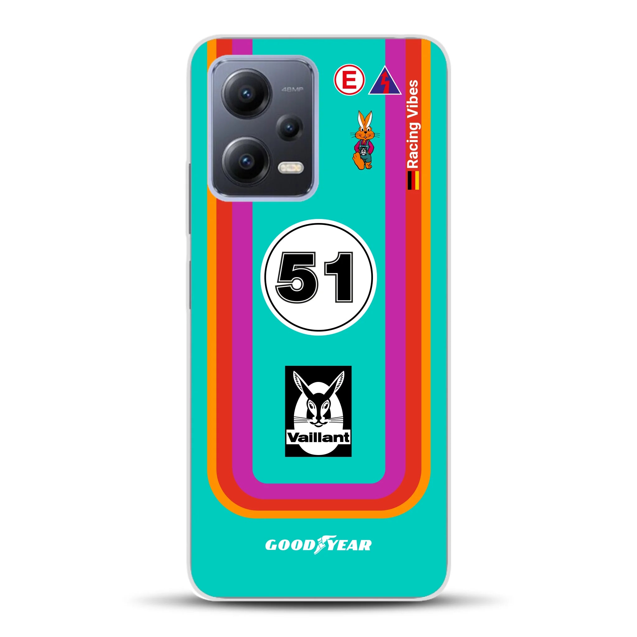 Porsche 935 K3 Vaillant Kremer Racing 1977 Livery - Individuelle Handyhülle für Xiaomi