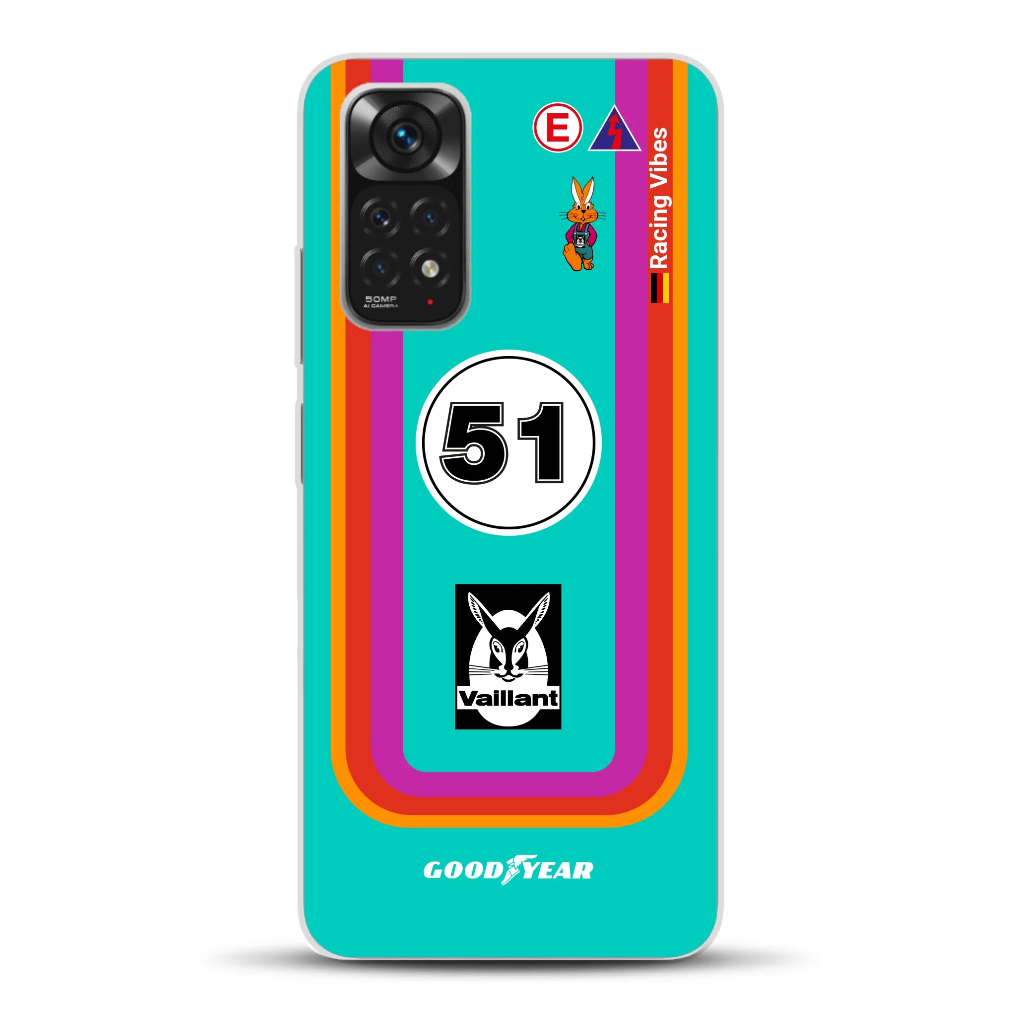 Porsche 935 K3 Vaillant Kremer Racing 1977 Livery - Individuelle Handyhülle für Xiaomi