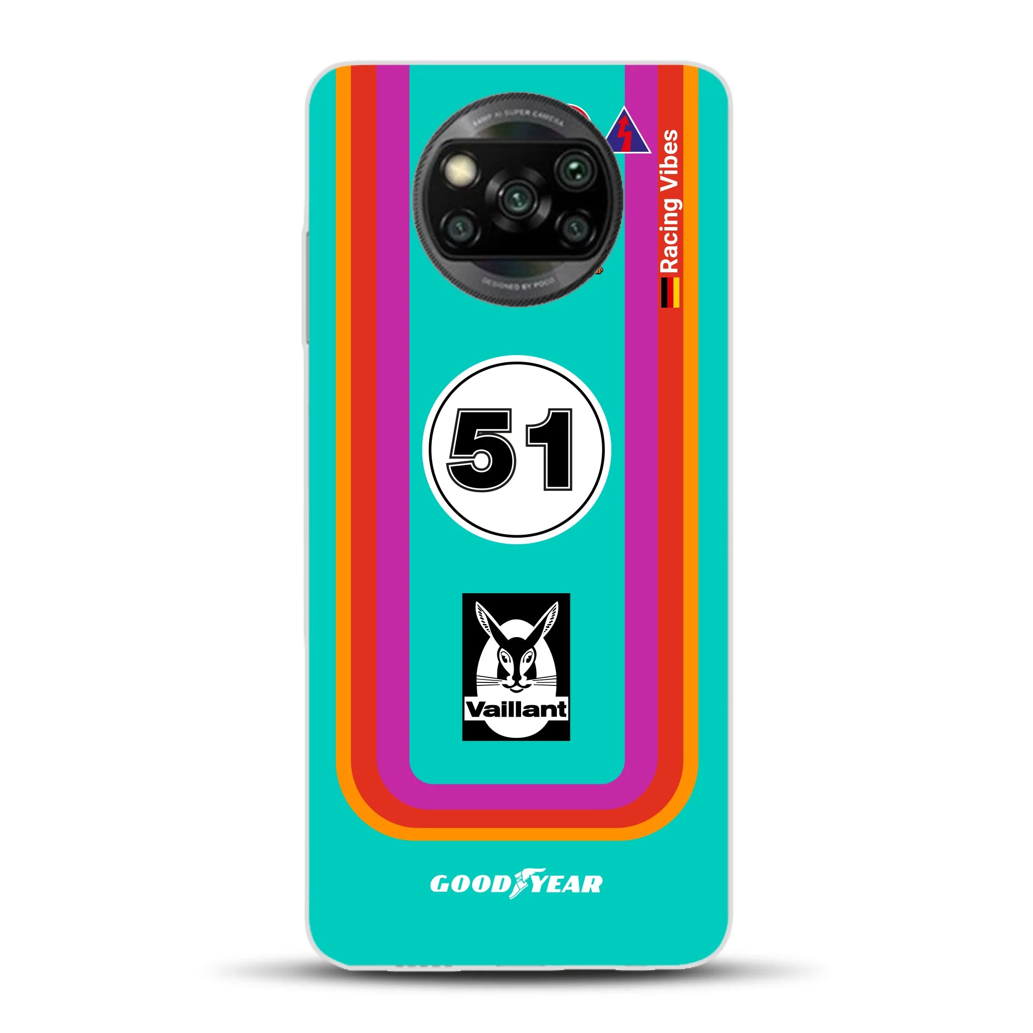 Porsche 935 K3 Vaillant Kremer Racing 1977 Livery - Housse de téléphone portable personnalisée pour Xiaomi