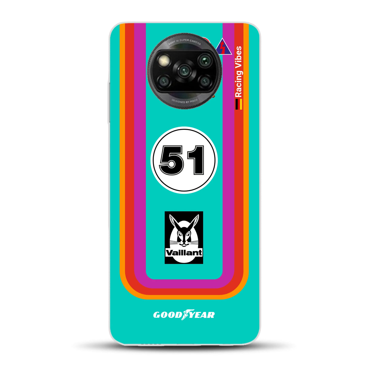 Porsche 935 K3 Vaillant Kremer Racing 1977 Livery - Individuelle Handyhülle für Xiaomi