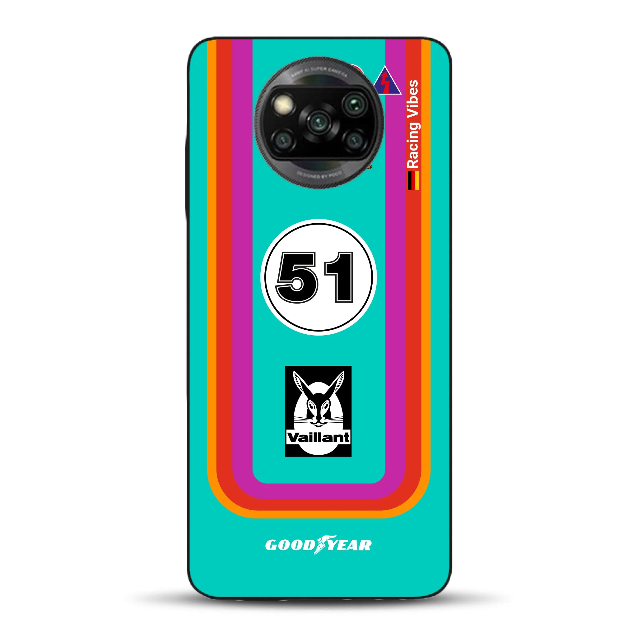 Porsche 935 K3 Vaillant Kremer Racing 1977 Livery - Housse de téléphone portable personnalisée pour Xiaomi