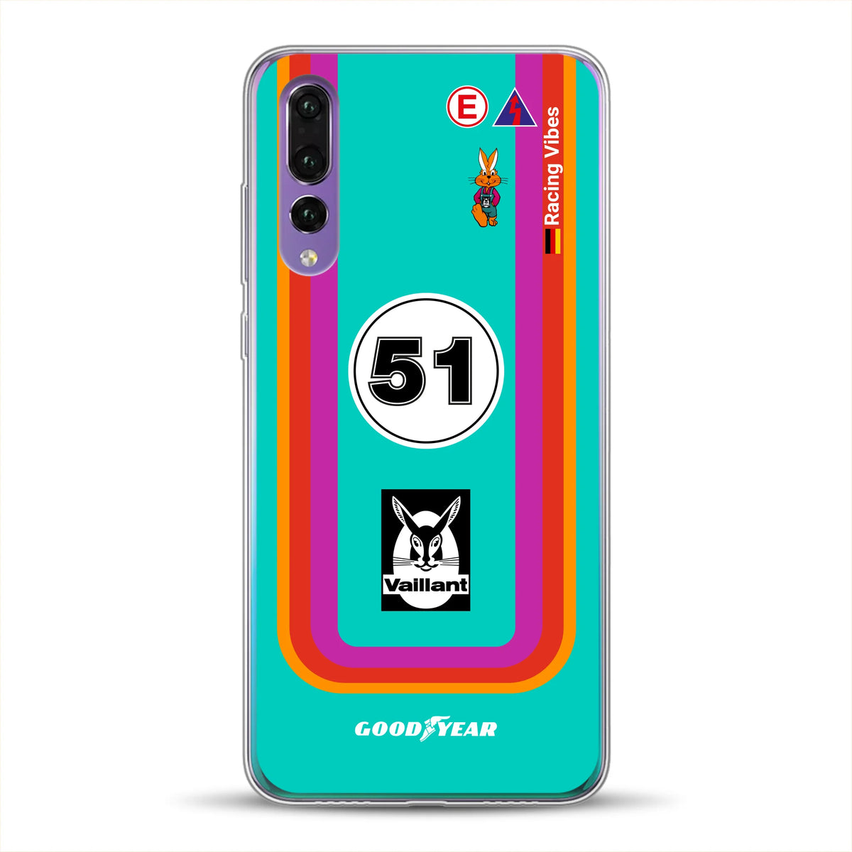 Porsche 935 K3 Vaillant Kremer Racing 1977 Livery - Housse de téléphone portable personnalisée pour Huawei