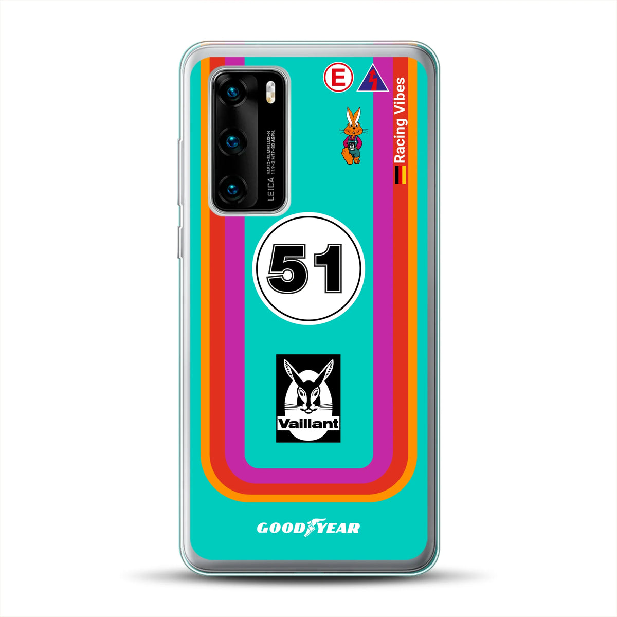 Porsche 935 K3 Vaillant Kremer Racing 1977 Livery - Housse de téléphone portable personnalisée pour Huawei
