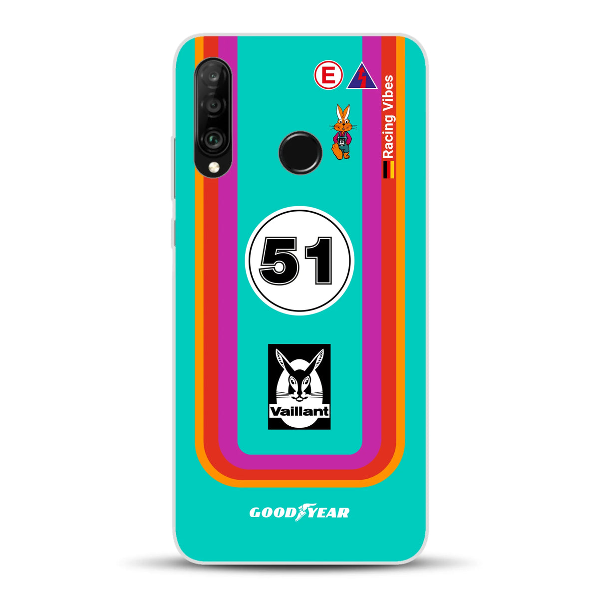 Porsche 935 K3 Vaillant Kremer Racing 1977 Livery - Housse de téléphone portable personnalisée pour Huawei
