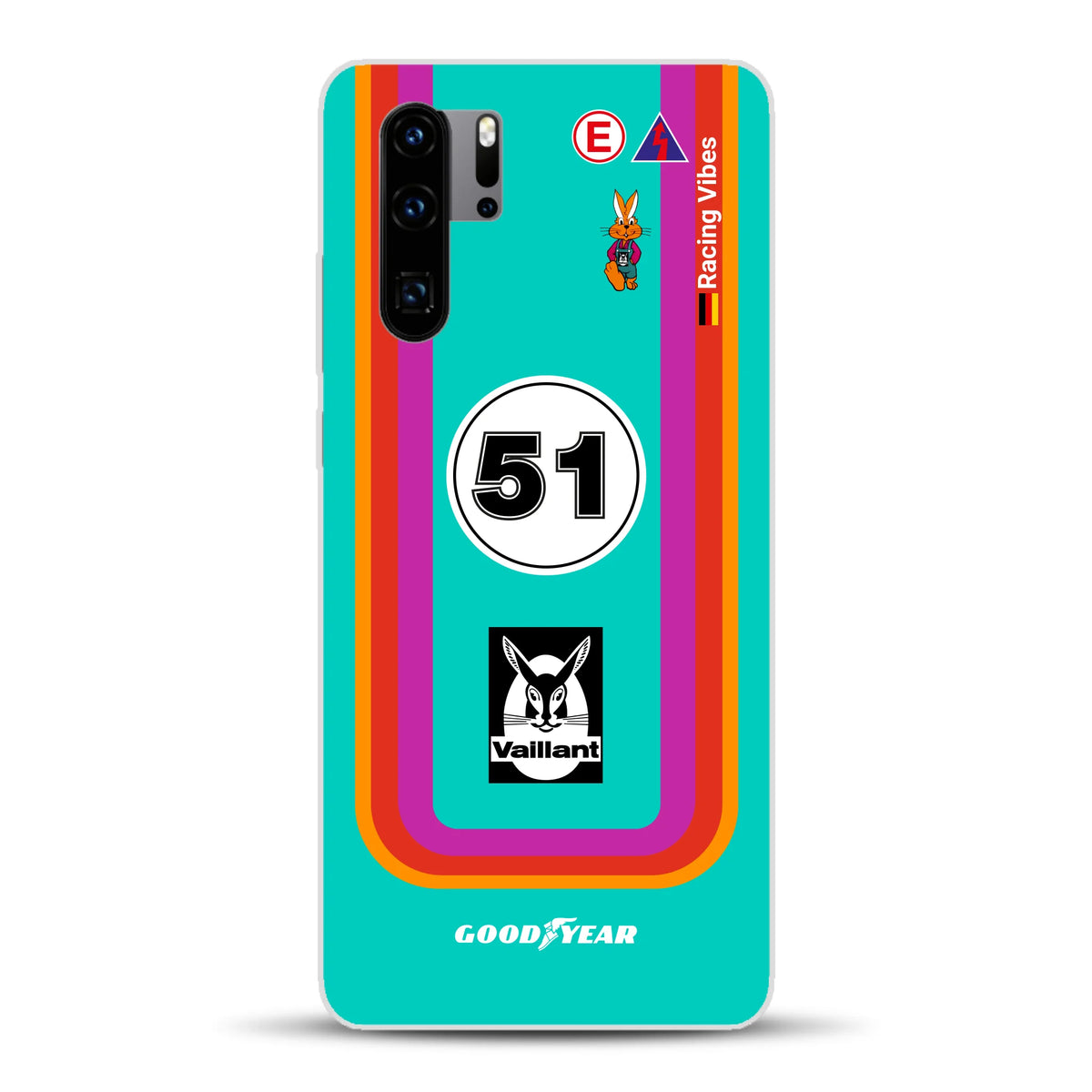 Porsche 935 K3 Vaillant Kremer Racing 1977 Livery - Housse de téléphone portable personnalisée pour Huawei