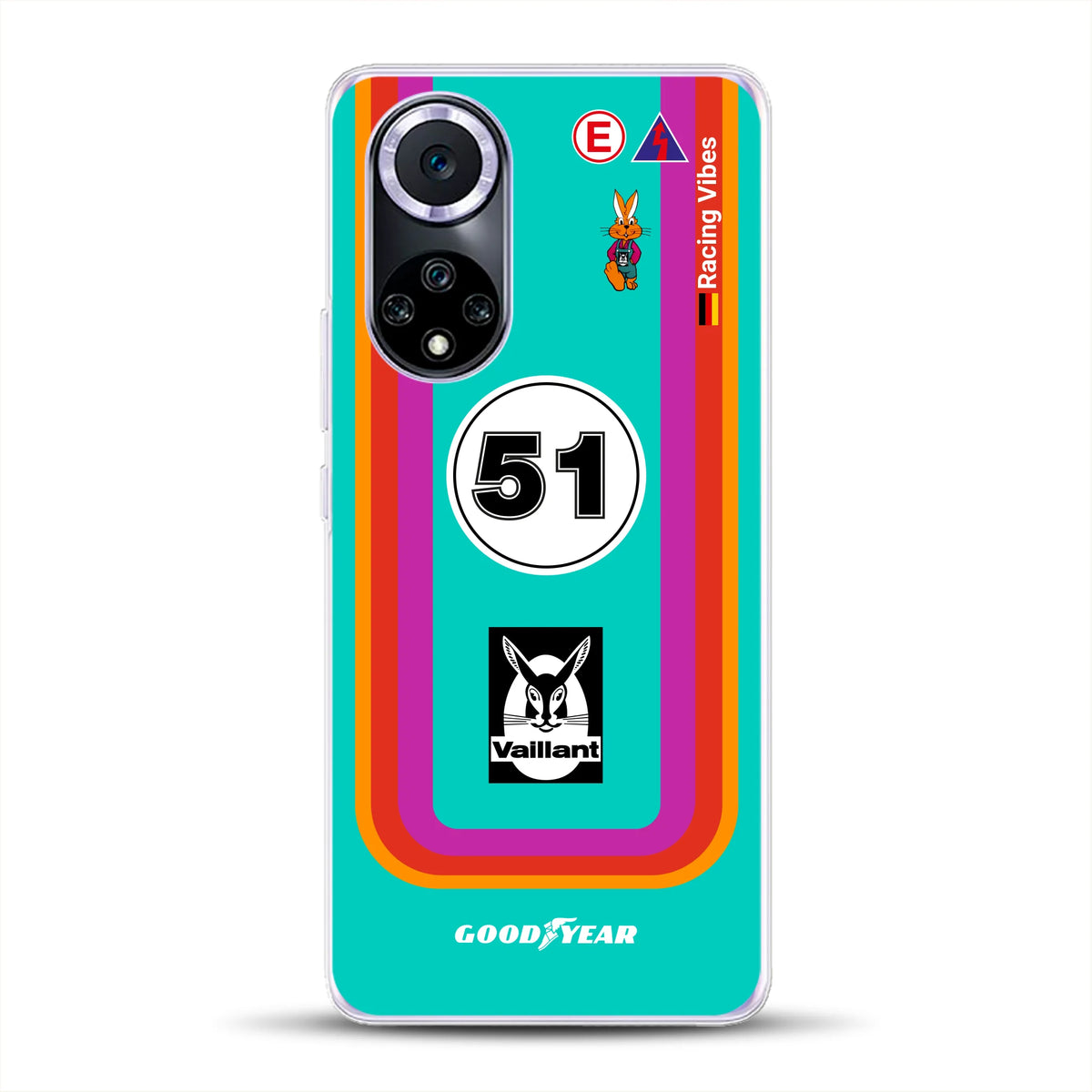Porsche 935 K3 Vaillant Kremer Racing 1977 Livery - Housse de téléphone portable personnalisée pour Huawei