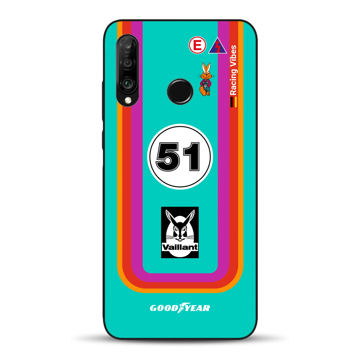 Porsche 935 K3 Vaillant Kremer Racing 1977 Livery - Housse de téléphone portable personnalisée pour Huawei