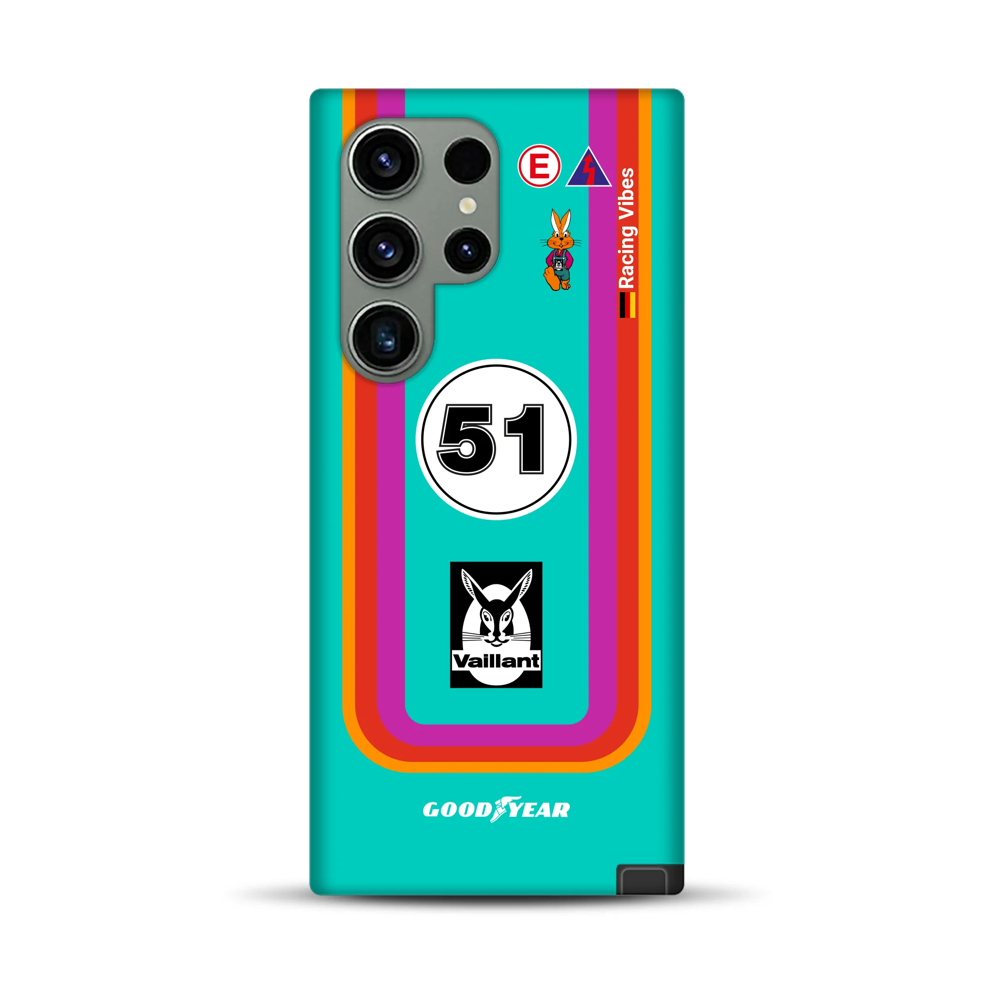 Porsche 935 K3 Vaillant Kremer Racing 1977 Livery - Individuelle Premium Hülle für Samsung