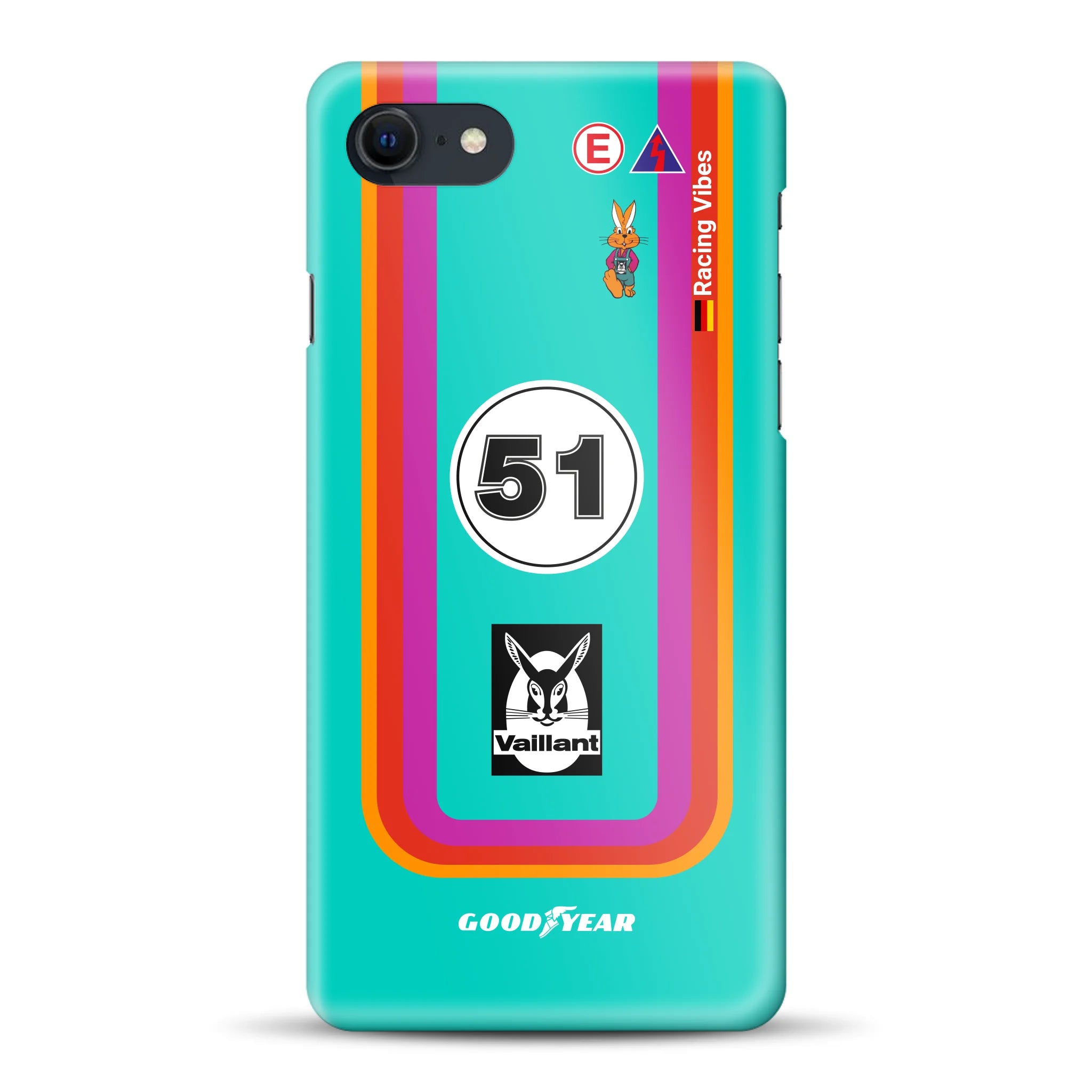 Porsche 935 K3 Vaillant Kremer Racing 1977 Livery - Custodia rigida per iPhone