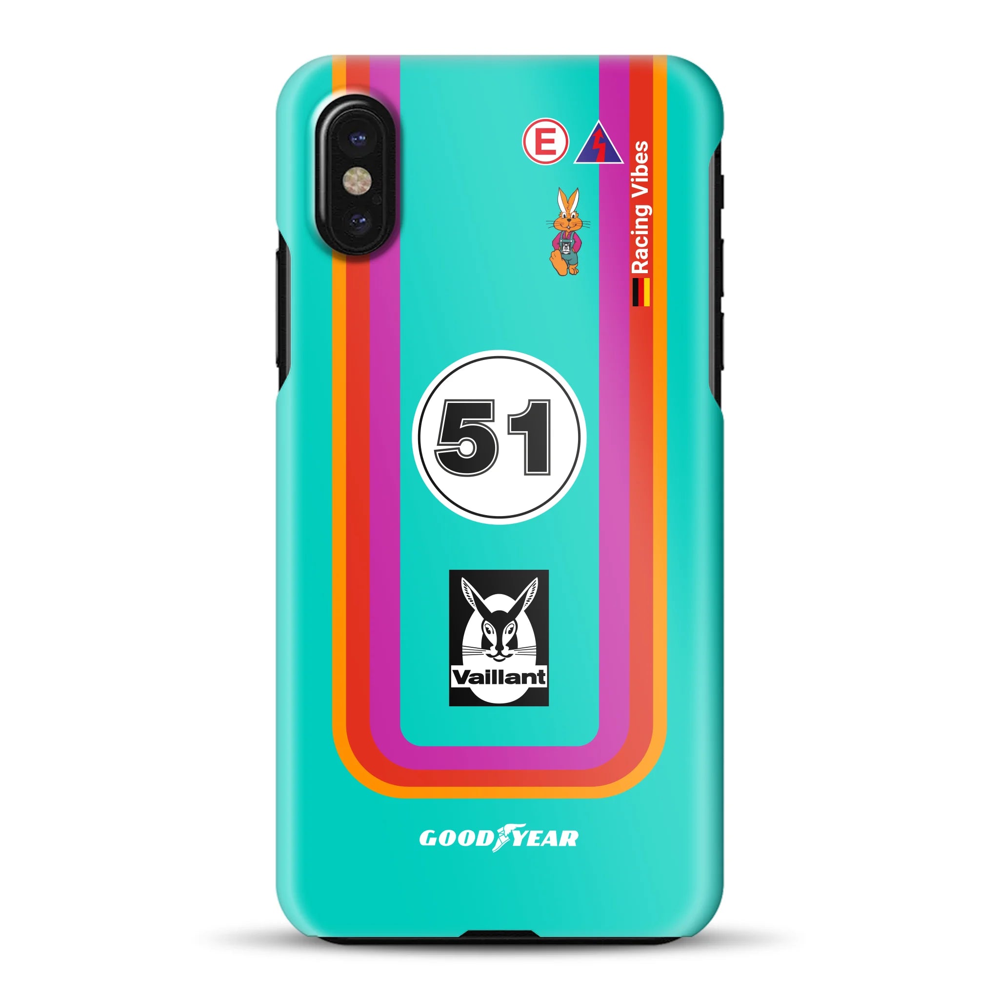 Porsche 935 K3 Vaillant Kremer Racing 1977 Livery - Custodia rigida per iPhone