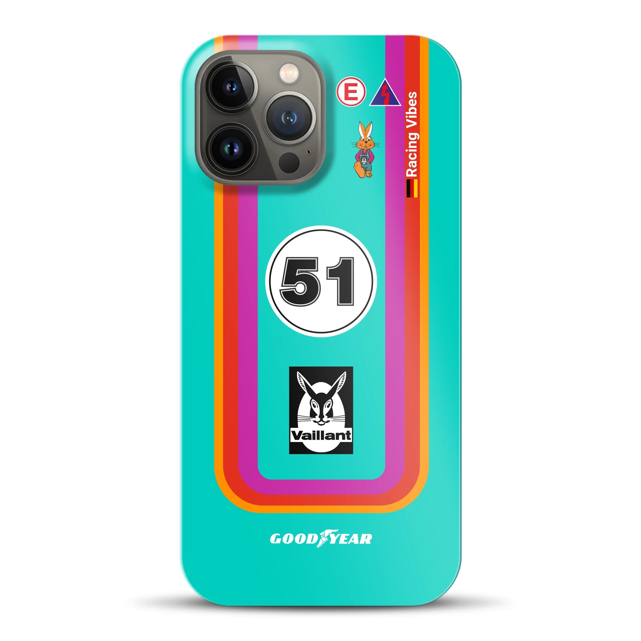 Porsche 935 K3 Vaillant Kremer Racing 1977 Livery - Custodia rigida per iPhone