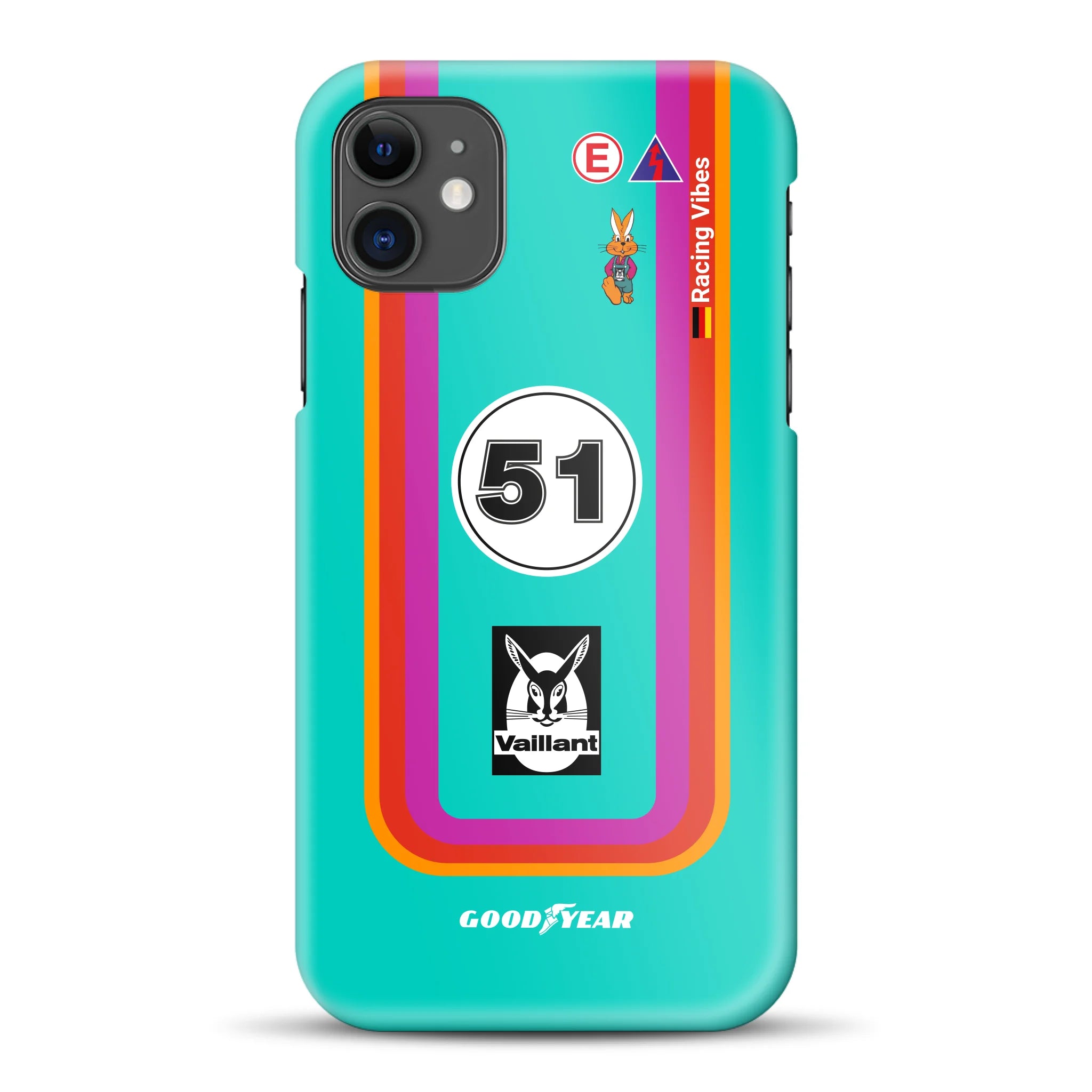 Porsche 935 K3 Vaillant Kremer Racing 1977 Livery - Custodia rigida per iPhone