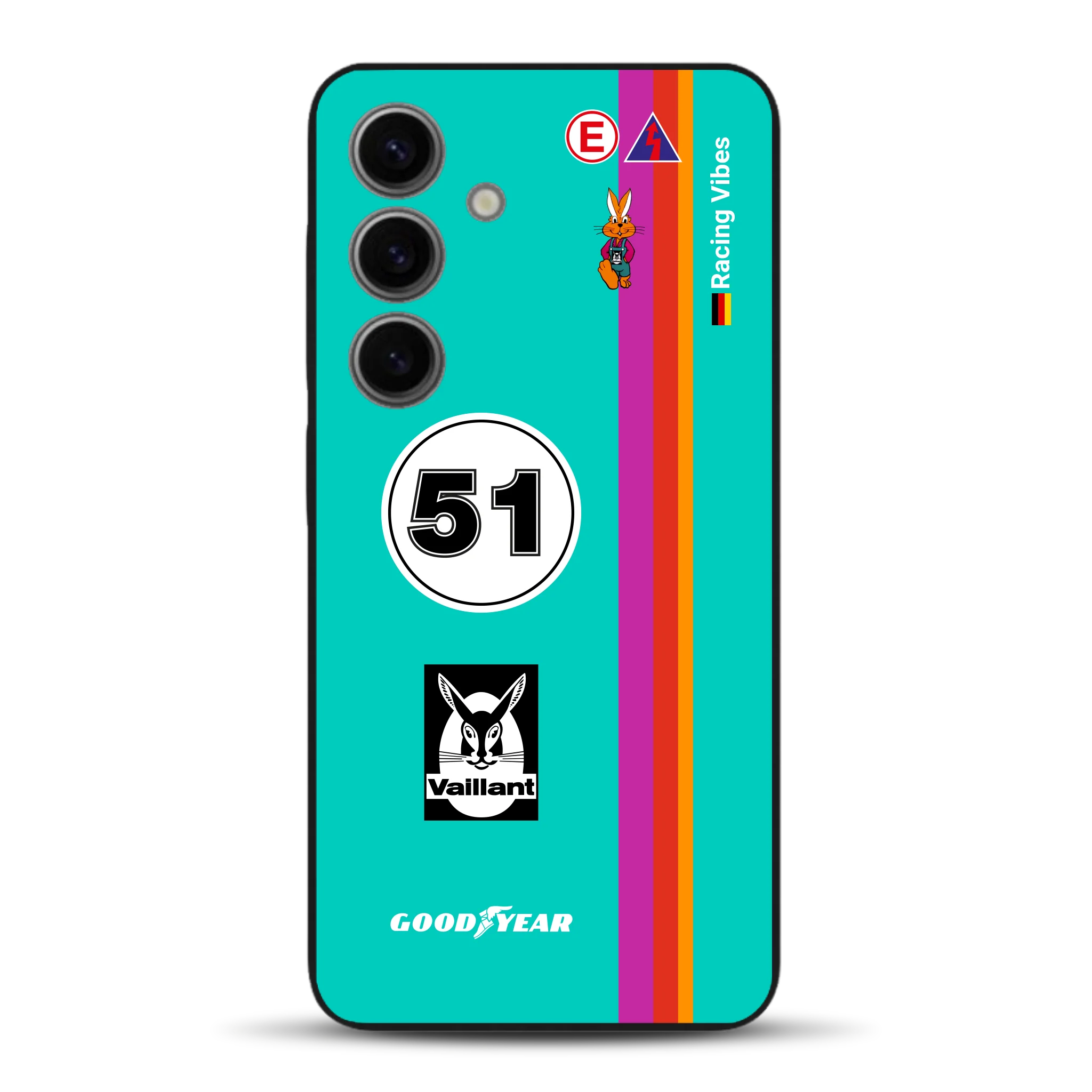 Porsche 935 K3 Vaillant Kremer Racing 1977 Livery - Housse de téléphone portable personnalisée pour Samsung