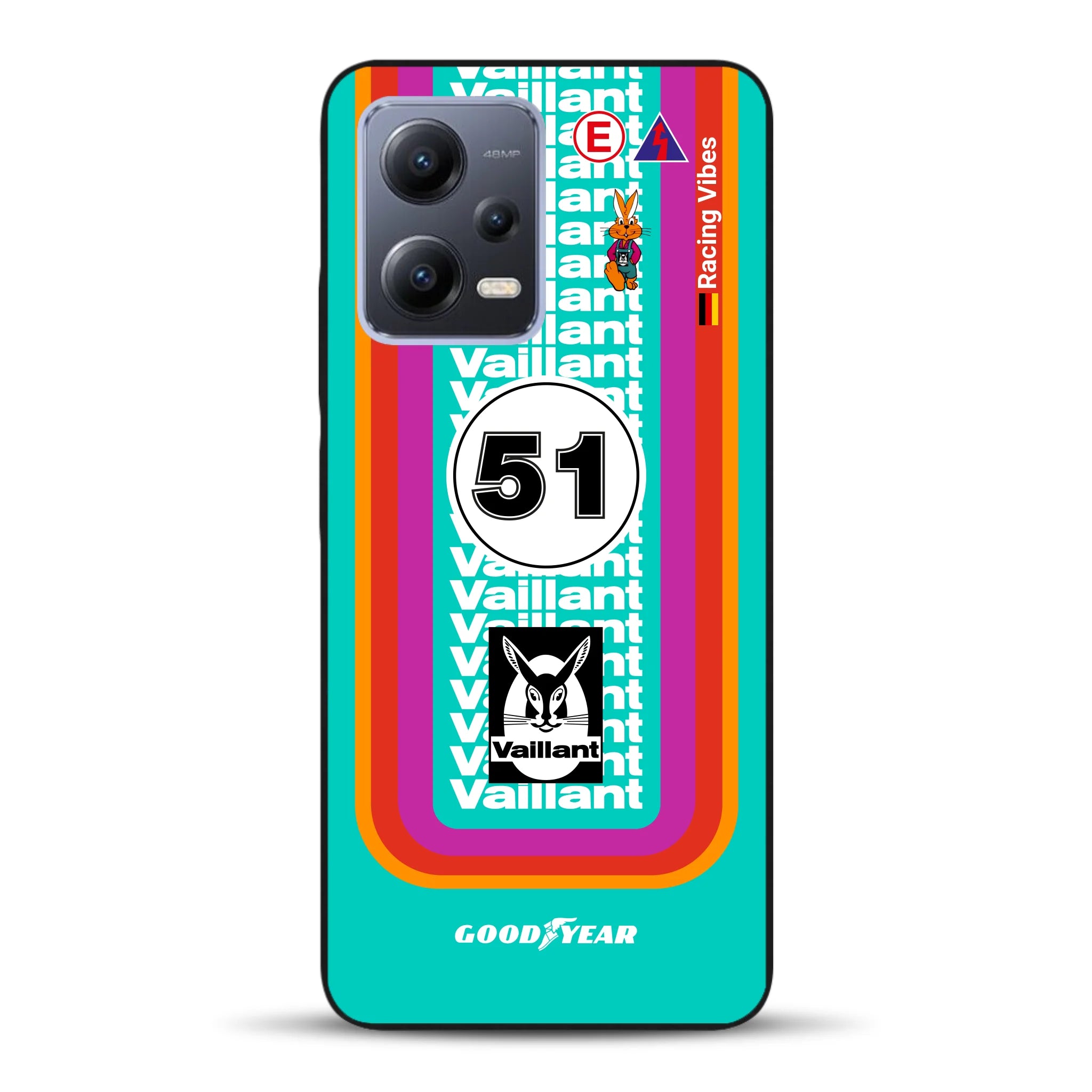 Porsche 935 K3 Vaillant Kremer Racing 1977 Livery - Housse de téléphone portable personnalisée pour Xiaomi