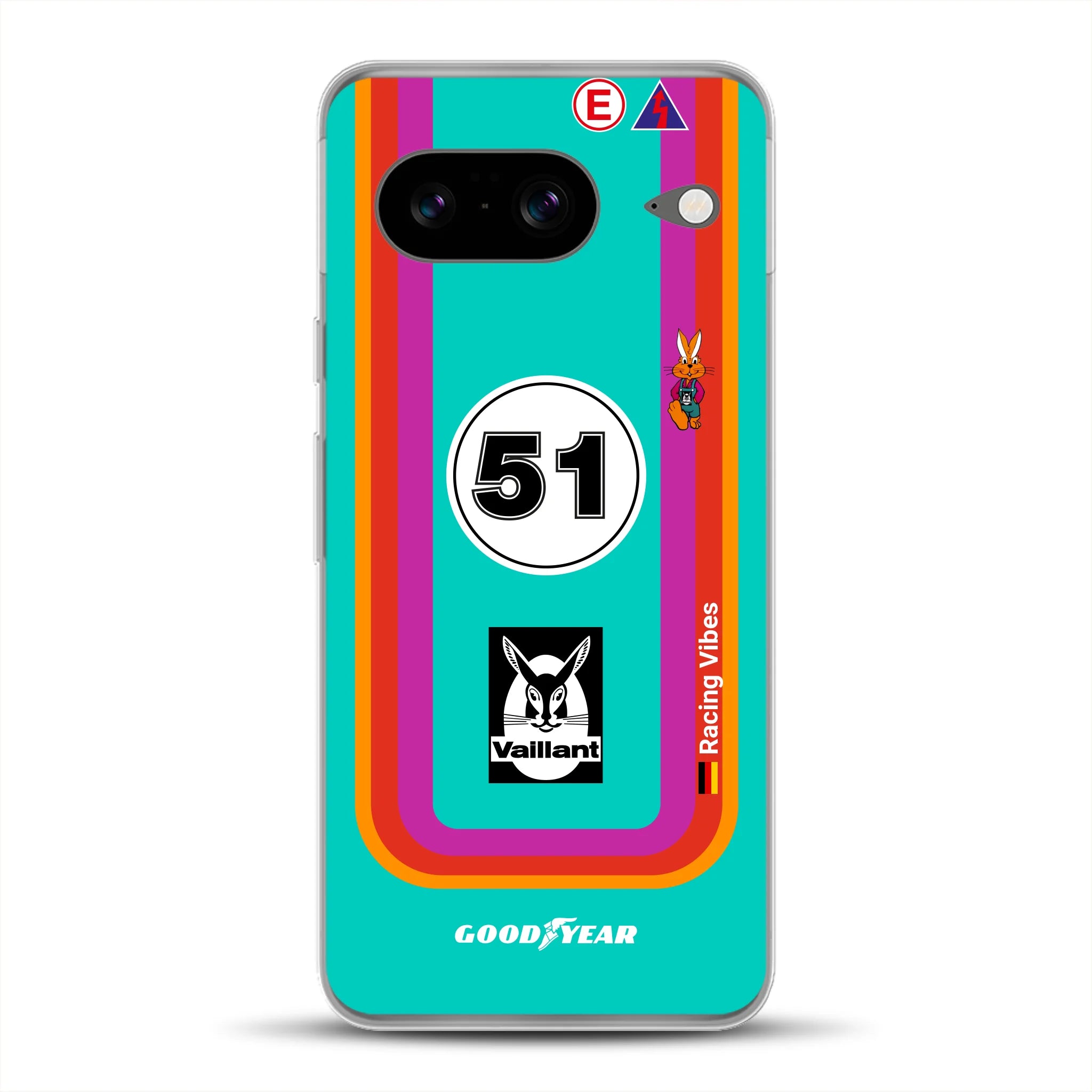 Porsche 935 K3 Vaillant Kremer Racing 1977 Livery - Housse de téléphone portable personnalisée pour Google