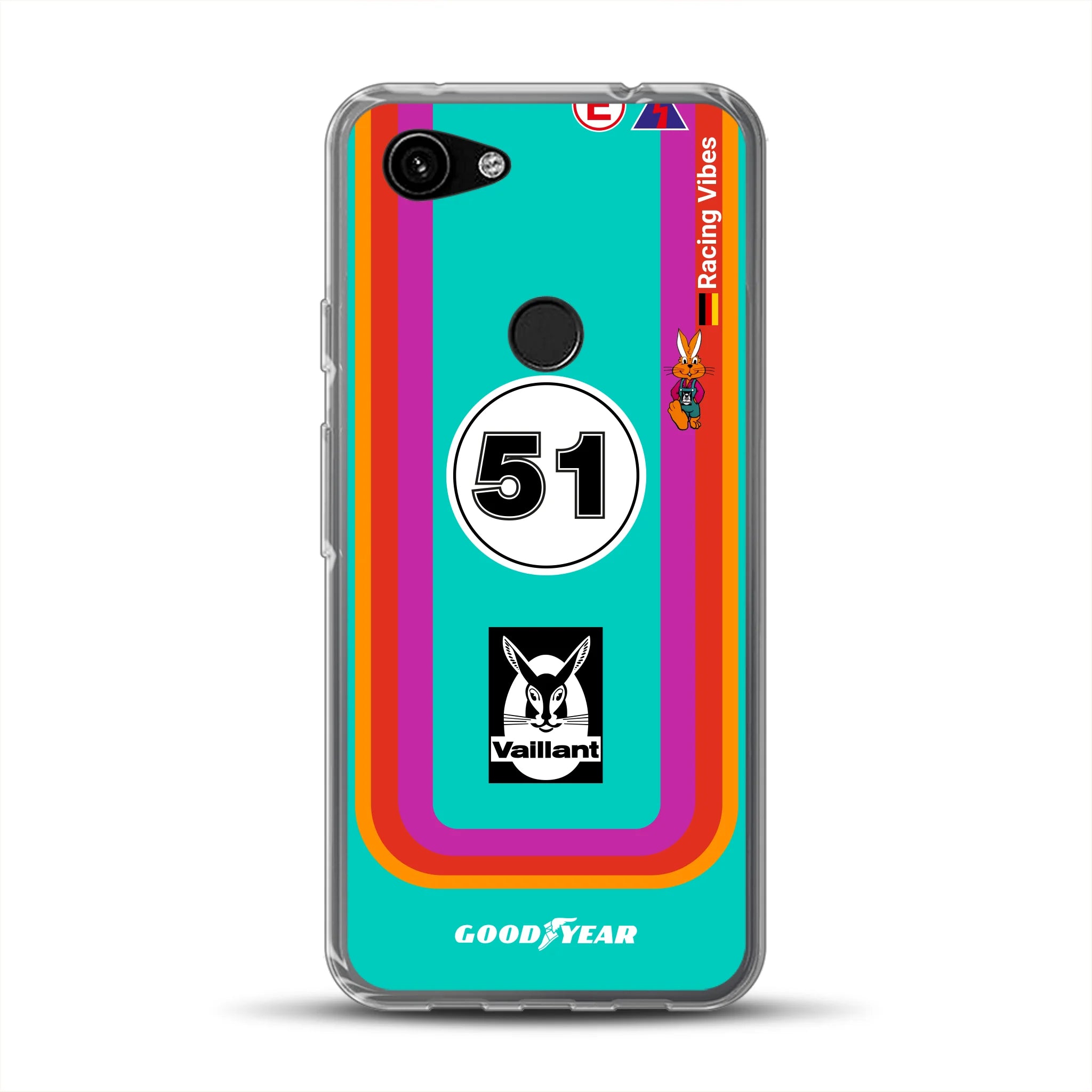 Porsche 935 K3 Vaillant Kremer Racing 1977 Livery - Housse de téléphone portable personnalisée pour Google