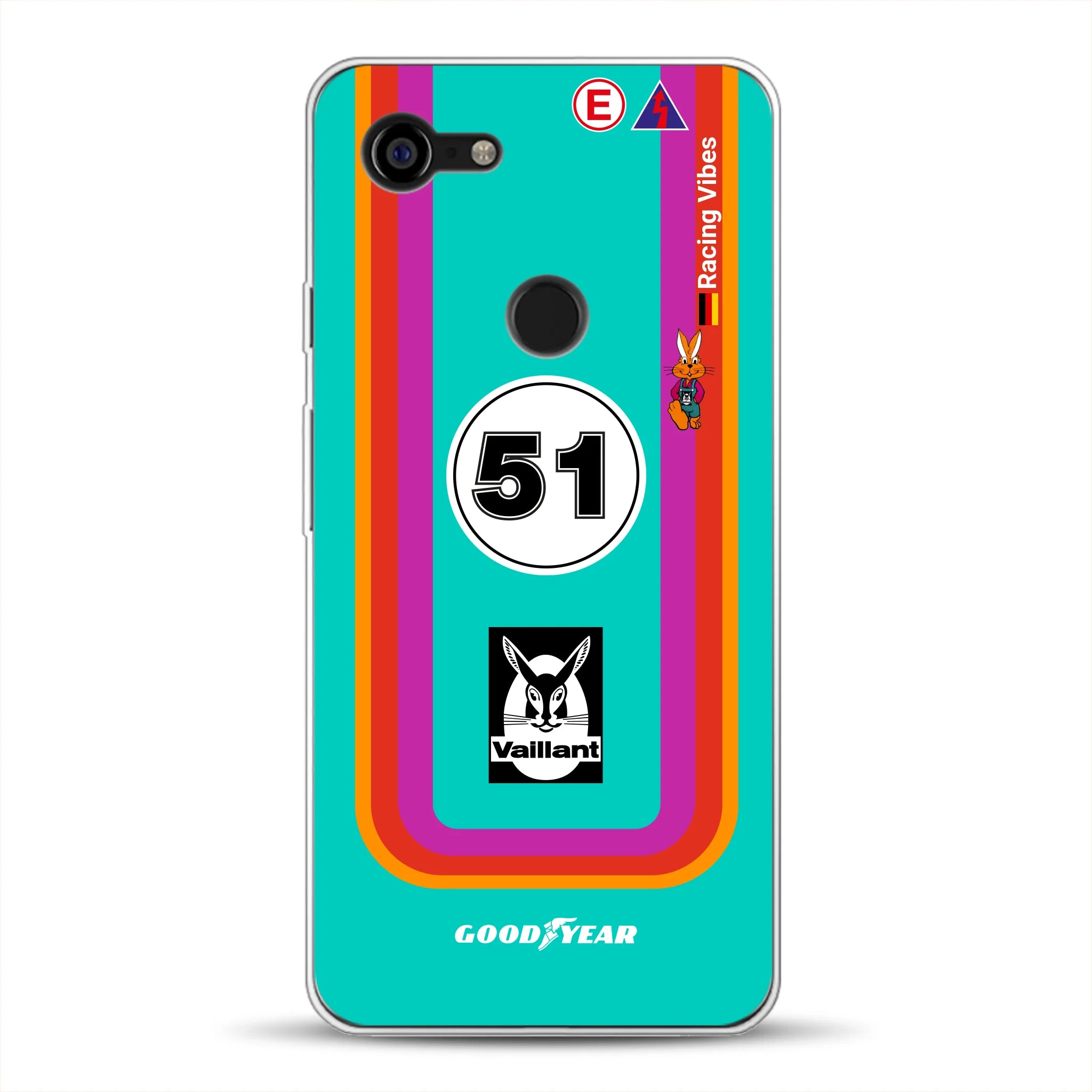 Porsche 935 K3 Vaillant Kremer Racing 1977 Livery - Housse de téléphone portable personnalisée pour Google