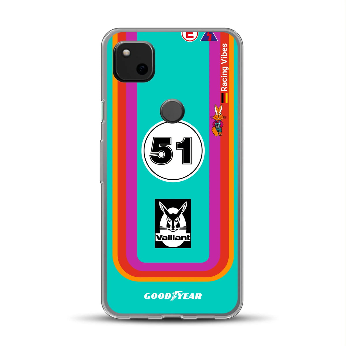 Porsche 935 K3 Vaillant Kremer Racing 1977 Livery - Housse de téléphone portable personnalisée pour Google