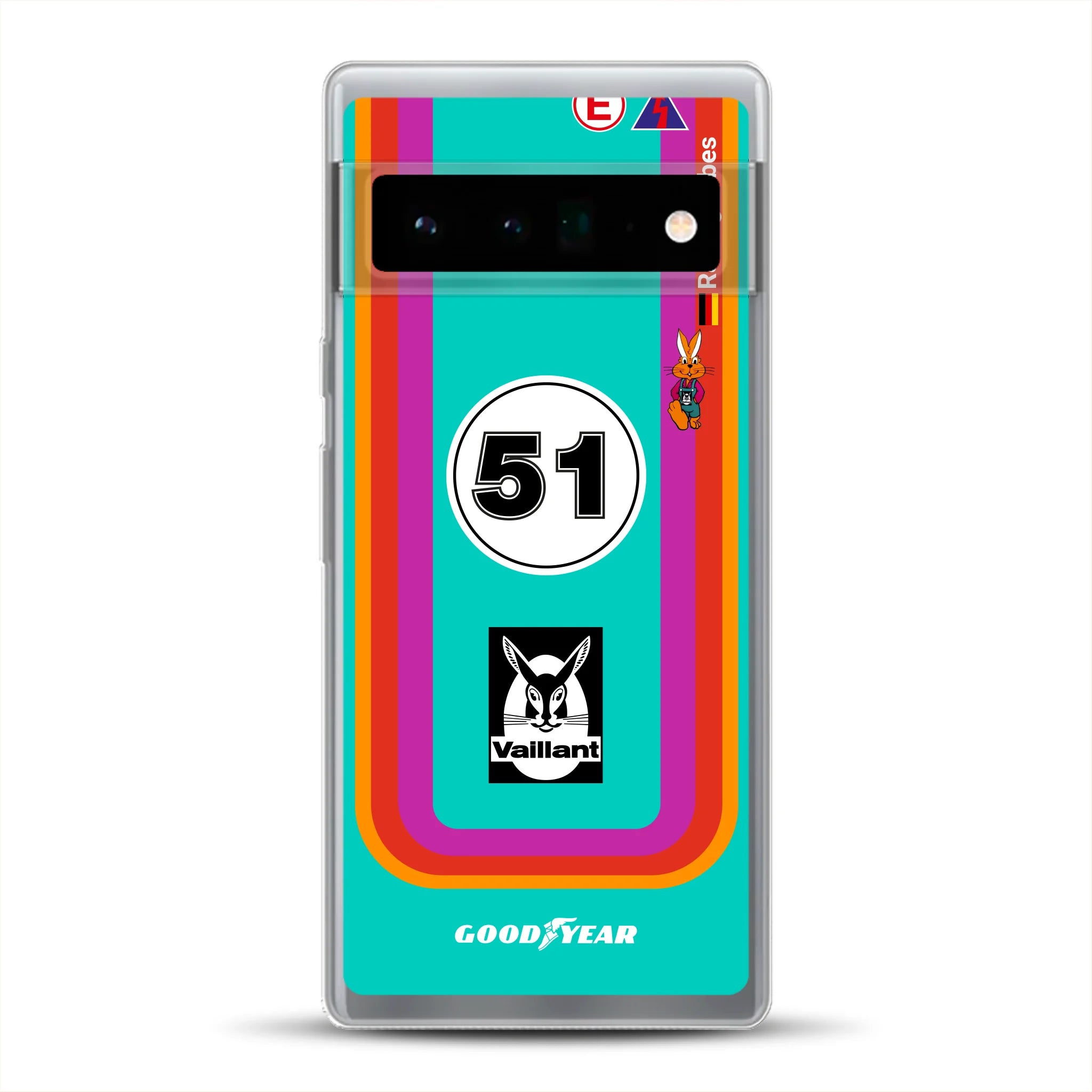 Porsche 935 K3 Vaillant Kremer Racing 1977 Livery - Housse de téléphone portable personnalisée pour Google