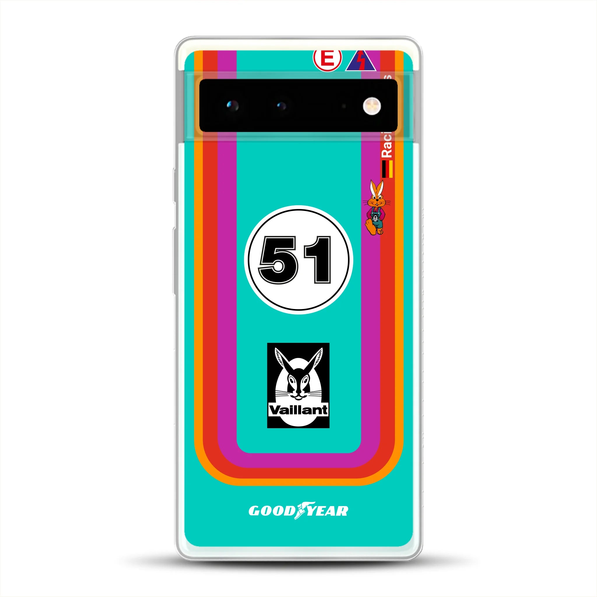 Porsche 935 K3 Vaillant Kremer Racing 1977 Livery - Housse de téléphone portable personnalisée pour Google