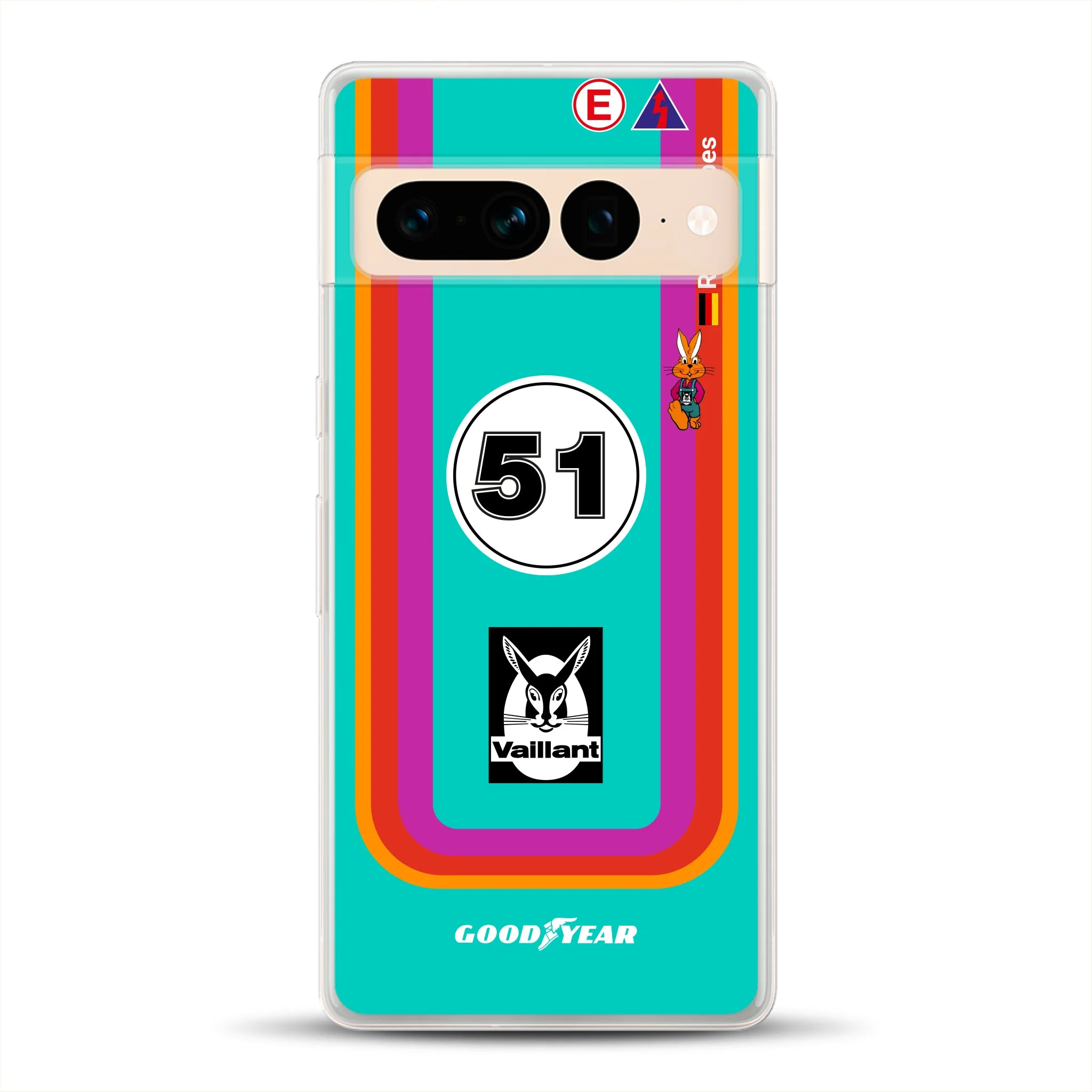 Porsche 935 K3 Vaillant Kremer Racing 1977 Livery - Housse de téléphone portable personnalisée pour Google