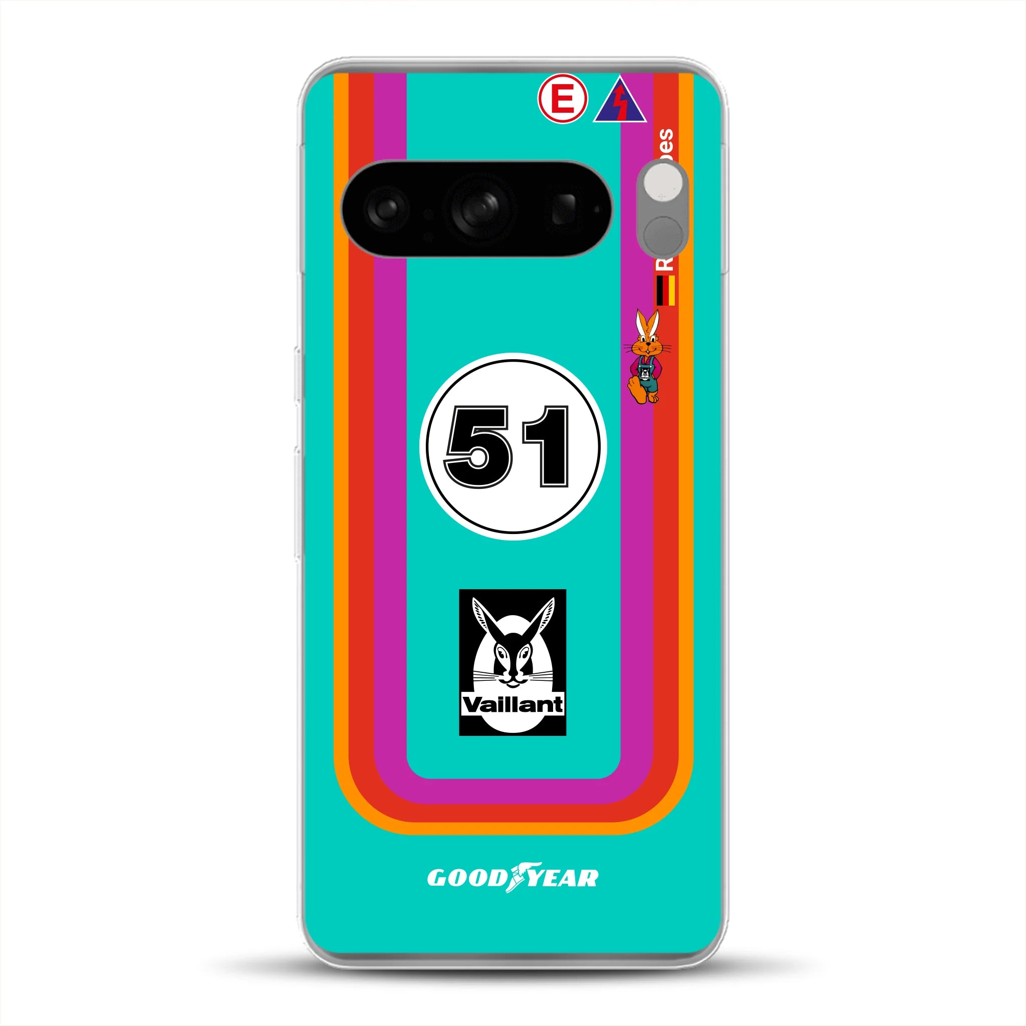 Porsche 935 K3 Vaillant Kremer Racing 1977 Livery - Housse de téléphone portable personnalisée pour Google