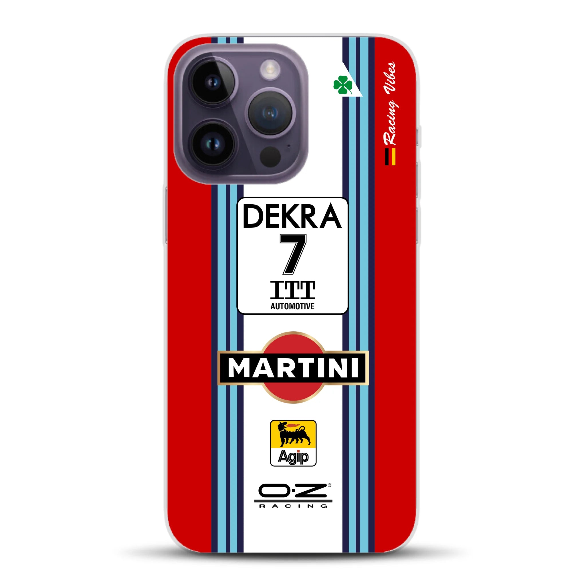 155 V6 TI #7 Nannini Alfa Corse DTM 1995 Livery - Custodia per cellulare personalizzata per iPhone