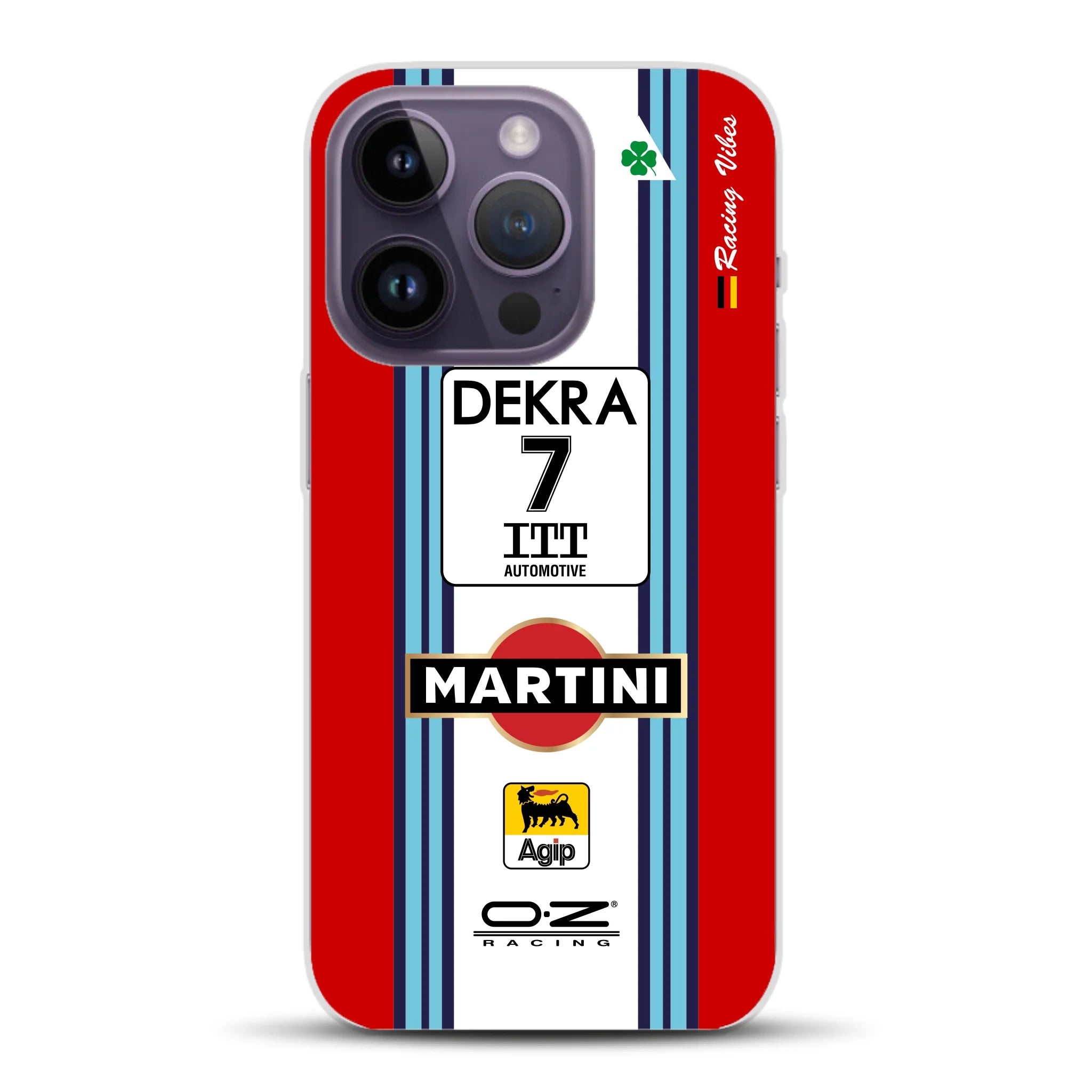 155 V6 TI #7 Nannini Alfa Corse DTM 1995 Livery - Custodia per cellulare personalizzata per iPhone