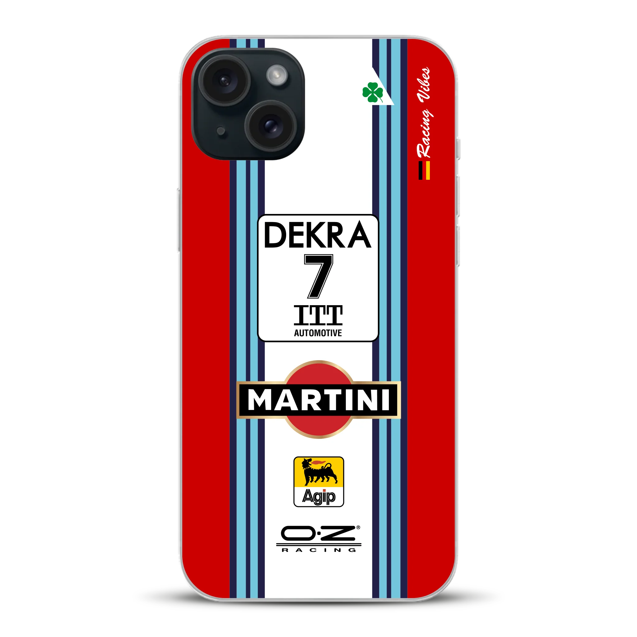 155 V6 TI #7 Nannini Alfa Corse DTM 1995 Livery - Custodia per cellulare personalizzata per iPhone