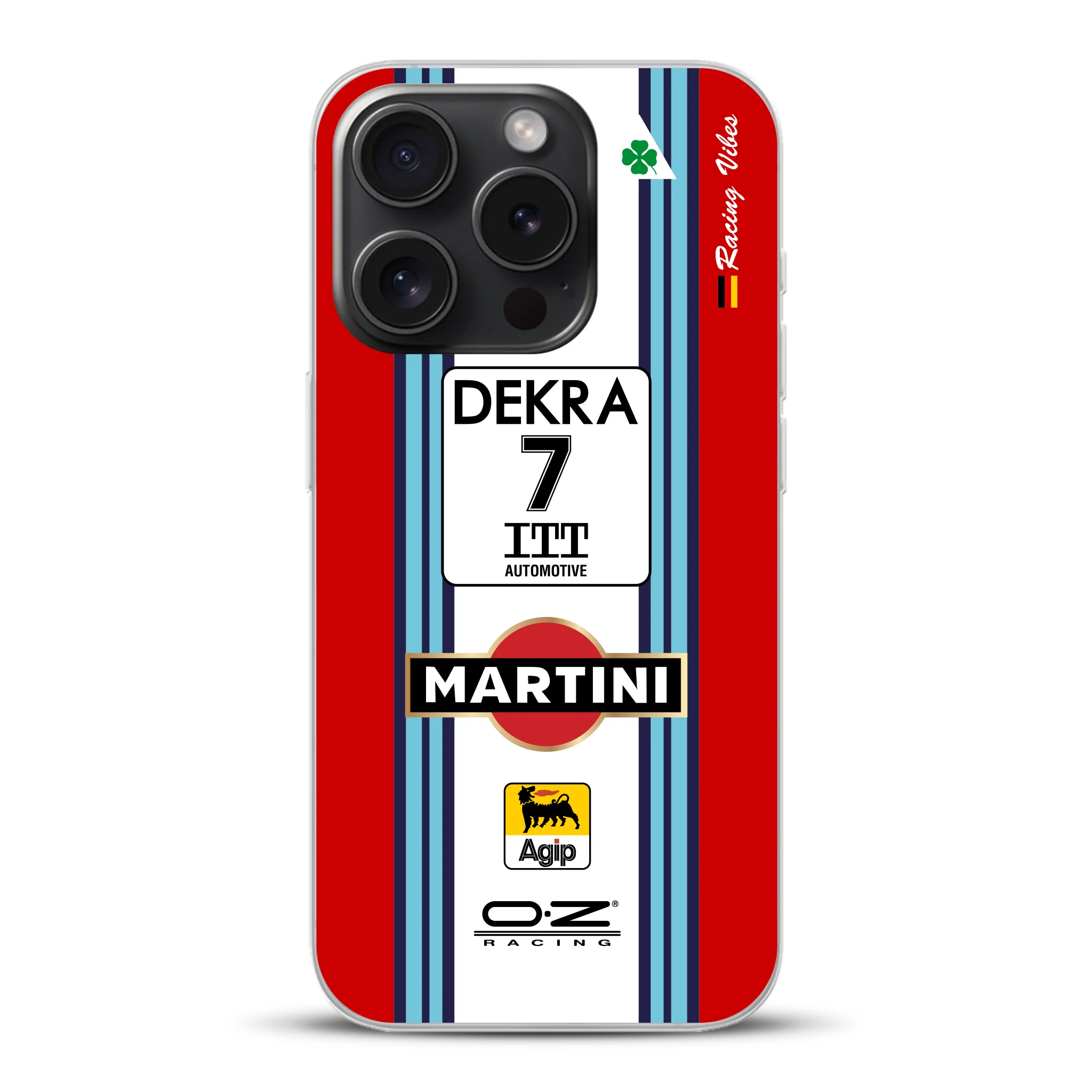 155 V6 TI #7 Nannini Alfa Corse DTM 1995 Livery - Custodia per cellulare personalizzata per iPhone