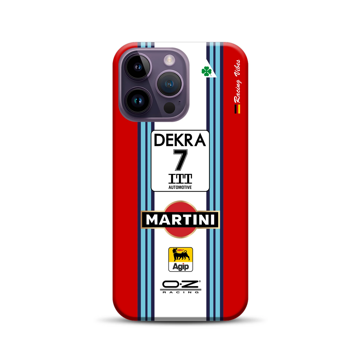 155 V6 TI #7 Nannini Alfa Corse DTM 1995 Livery - Individuelle Premium Hülle für iPhone