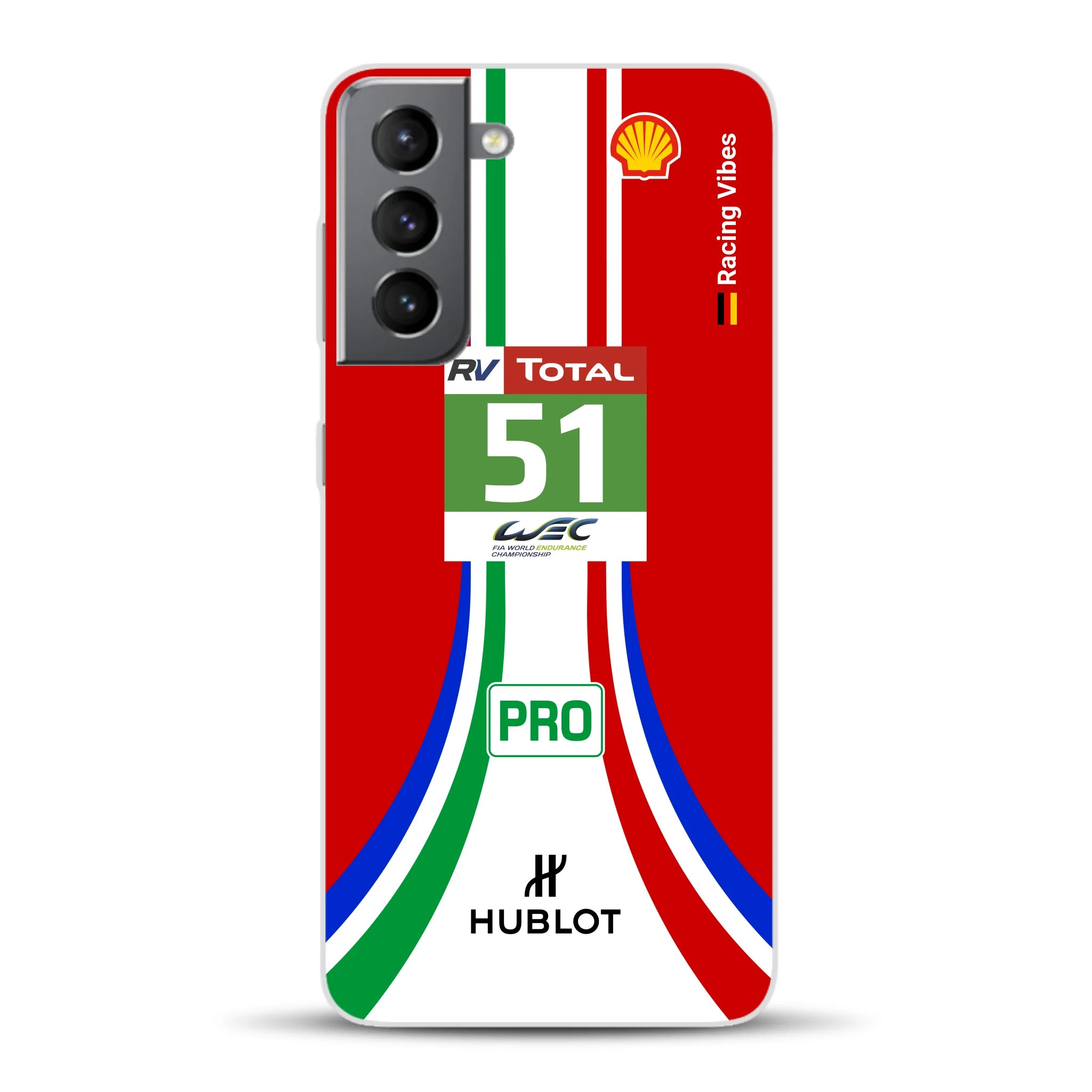 488 GTE LM Livery - Custodia per cellulare personalizzata per Samsung