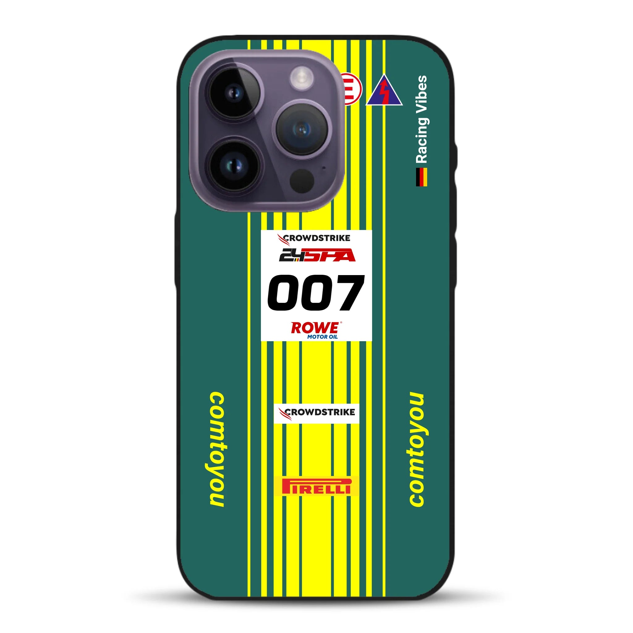 Vantage AMR GT3 Evo #007 Livery - Housse de téléphone portable personnalisée pour iPhone