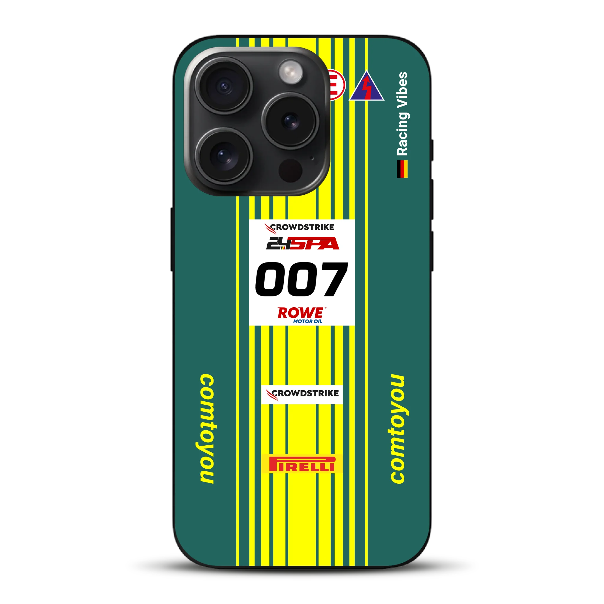 Vantage AMR GT3 Evo #007 Livery - Housse de téléphone portable personnalisée pour iPhone