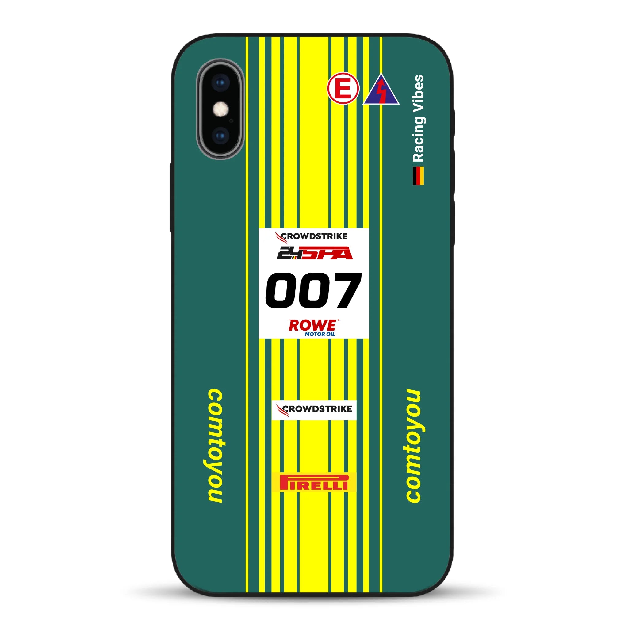 Vantage AMR GT3 Evo #007 Livery - Housse de téléphone portable personnalisée pour iPhone