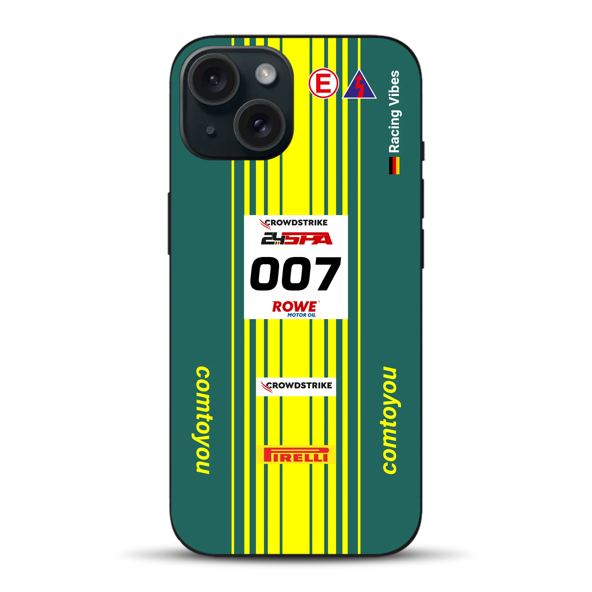 Vantage AMR GT3 Evo #007 Livery - Housse de téléphone portable personnalisée pour iPhone